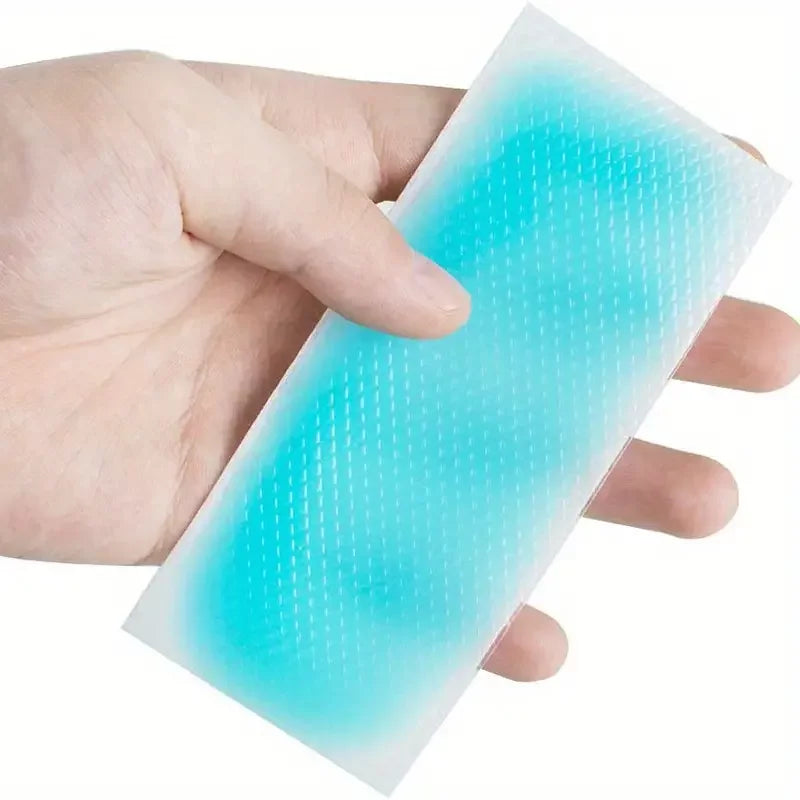 Kobayashi Cooling Gel Sheets for Adults - 16 Pads | Instant Relief for Sunburn, Fever & Muscle Pain | Perfect for Hot Weather, Post-Workout & Travel