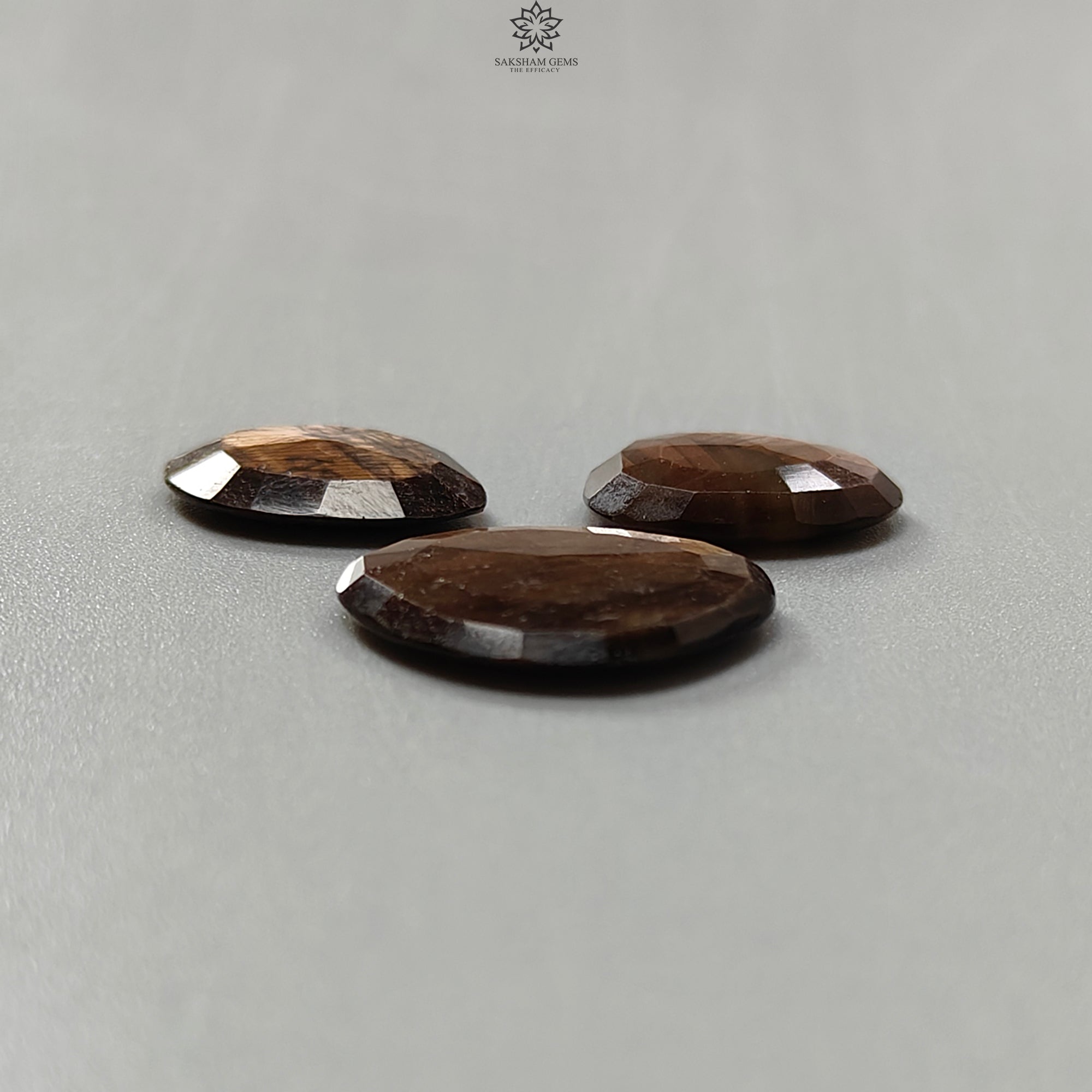 Natural Untreated Golden Brown Chocolate Sapphire Gemstone - Faceted Cut Fancy Shape (3pcs/5pcs Set) for Jewelry Making, Engagement Rings & Luxury Gift Giving