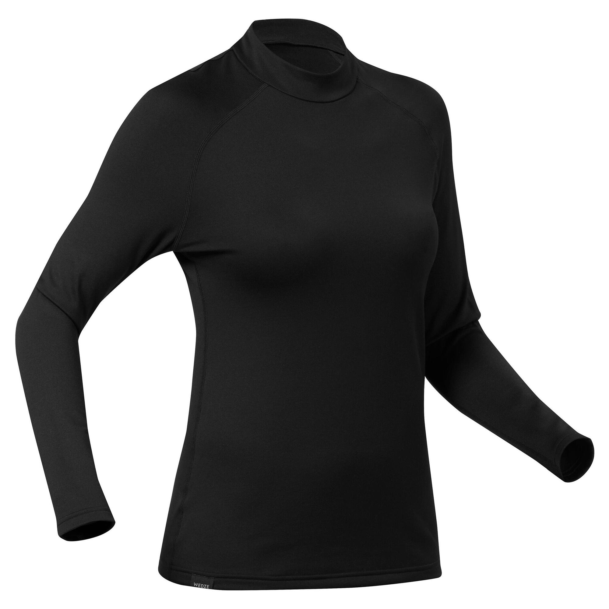Wedze Women's BL500 Ski Base Layer Top - Thermal Underwear for Cold Weather - Perfect for Skiing, Snowboarding & Winter Sports