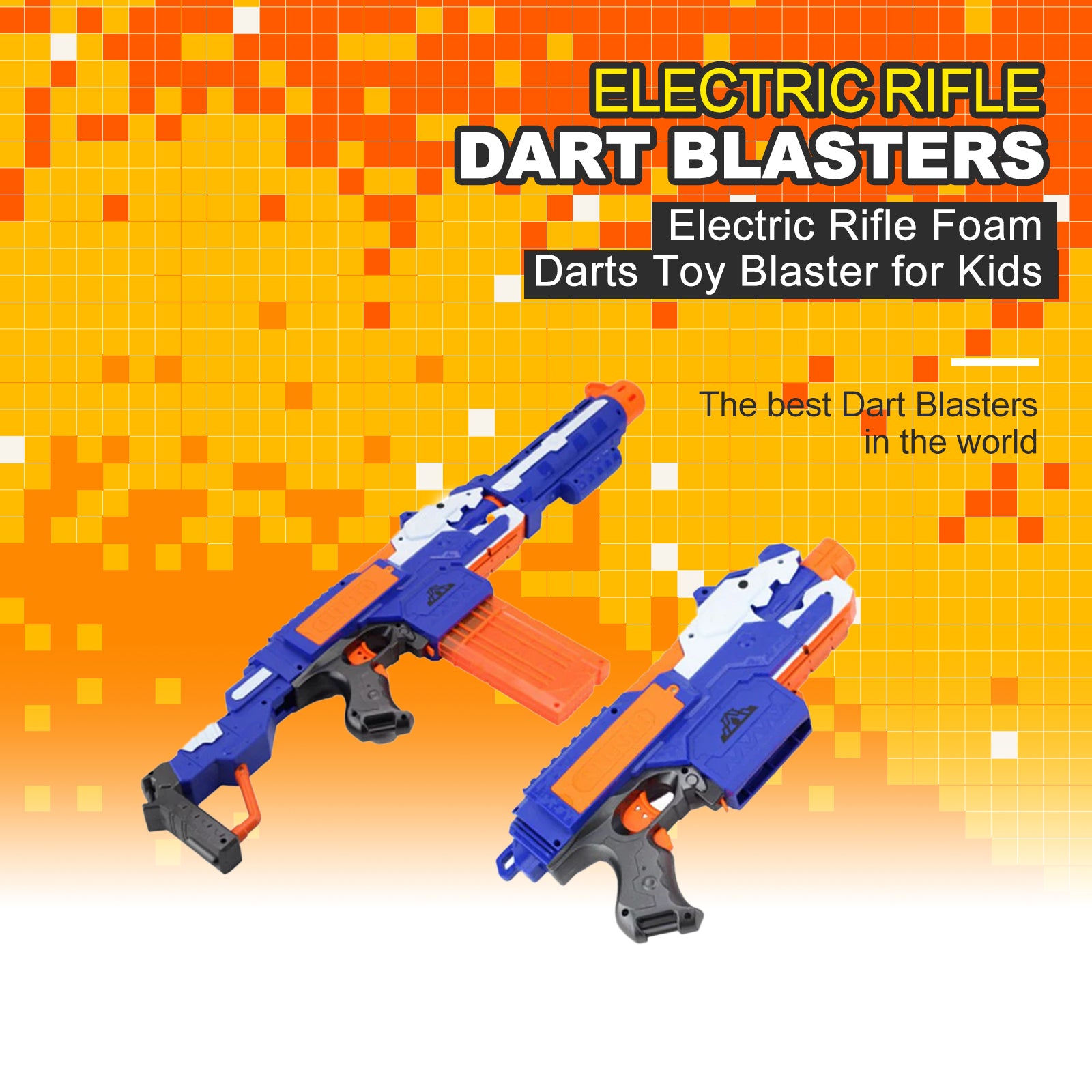 Best Electric Foam Dart Blaster Gun for Kids - Rechargeable Toy Rifle with 50 Darts - Outdoor & Indoor Nerf Battle Games, Birthday Gifts for Boys & Girls