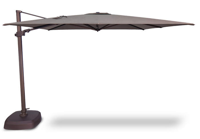 10' Square Cantilever Umbrella - Outdoor Patio Sun Shade with Adjustable Tilt - Perfect for Poolside, Garden, Deck, and Backyard Relaxation