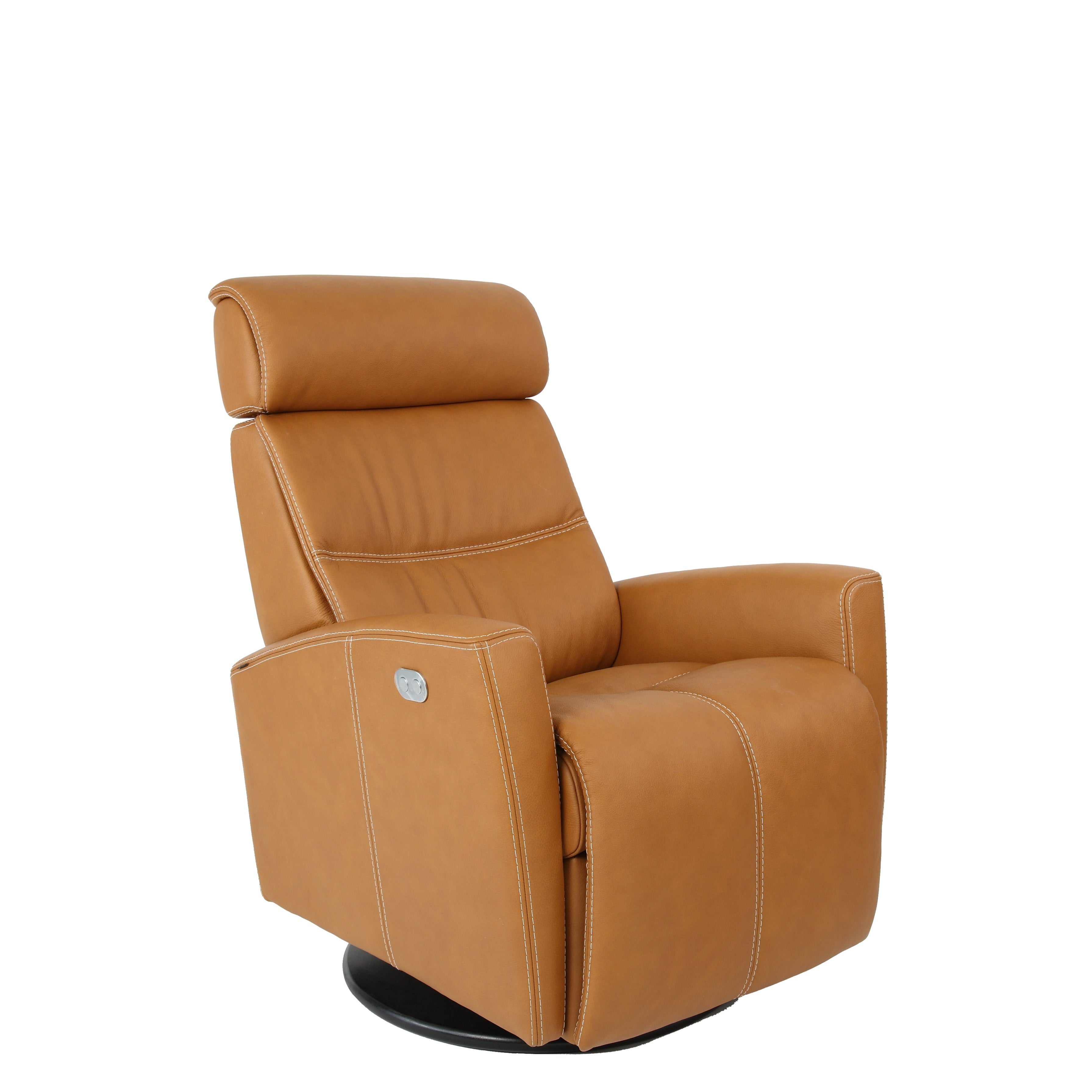 Premium Fjords Milan Recliner Chair - Modern Comfort for Living Room, Home Theater & Office - Ergonomic Leather Lounge Chair with Adjustable Backrest