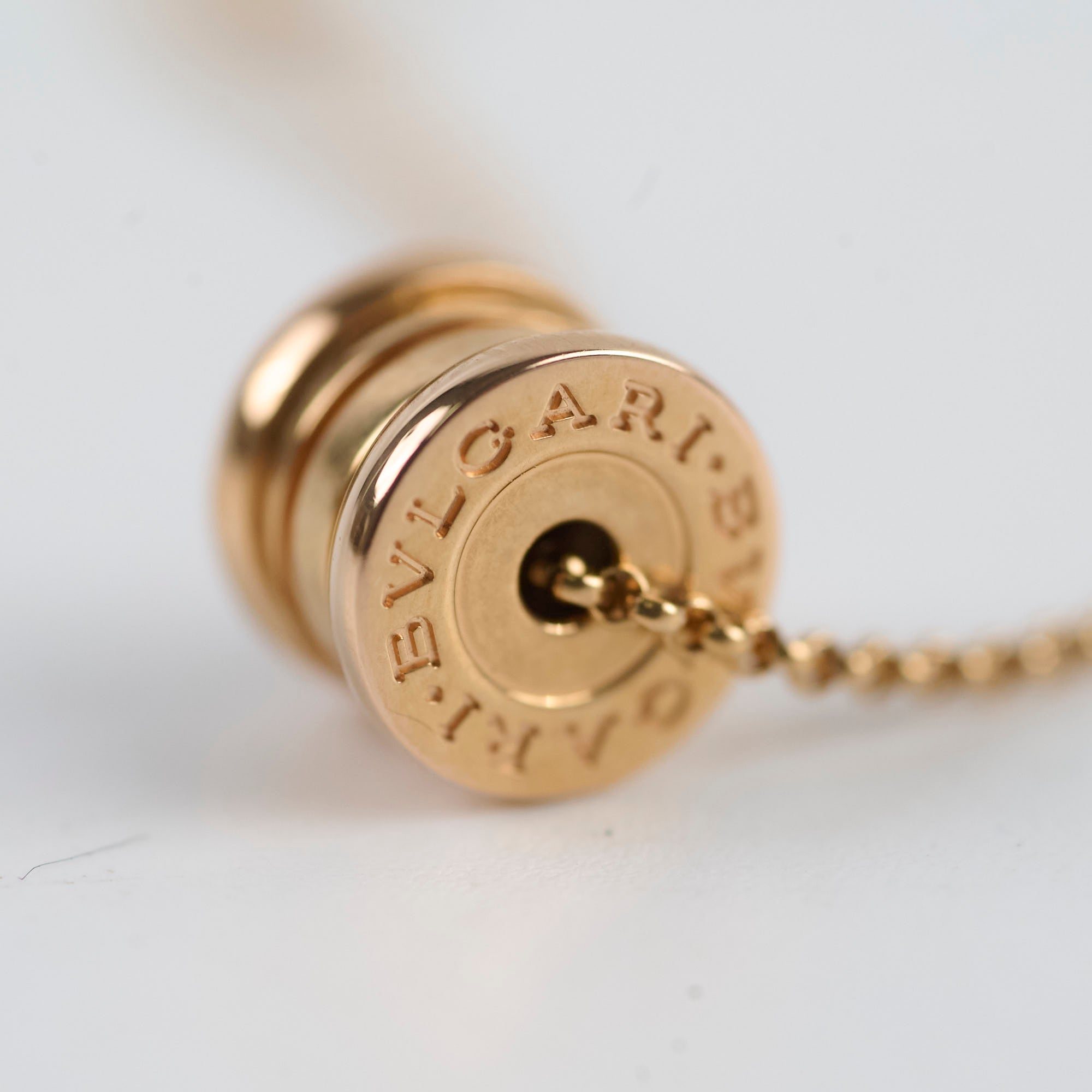 Bulgari Mini B.Zero1 Necklace in 18K Pink Gold - Elegant Luxury Jewelry for Women, Perfect for Parties, Weddings & Special Occasions