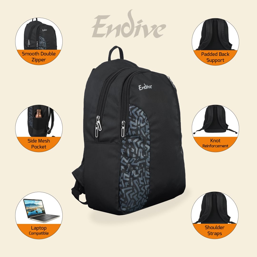Valex 47cm Endive Casual Backpack - Stylish Laptop Backpack for Work, College & Travel - Durable Office Bag with USB Charging Port - Perfect for Commuting, Campus & Weekend Getaways
