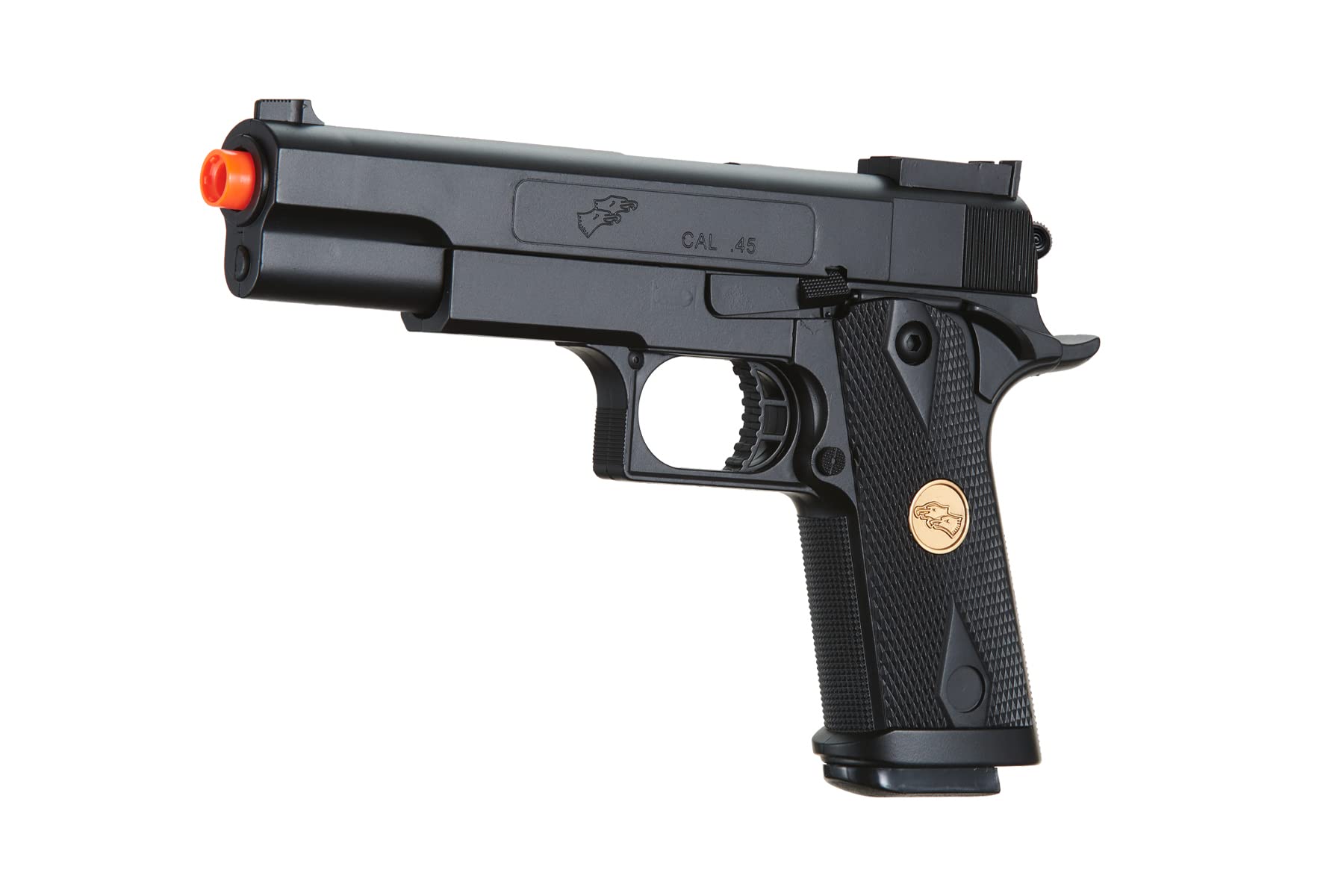Delta Force Tactical 1911 Hi-Capa Full Size Spring Airsoft Pistol - Black | CO2 Powered Gas Blowback | Outdoor Shooting & Airsoft Training | Perfect for Target Practice & Military Simulation Games