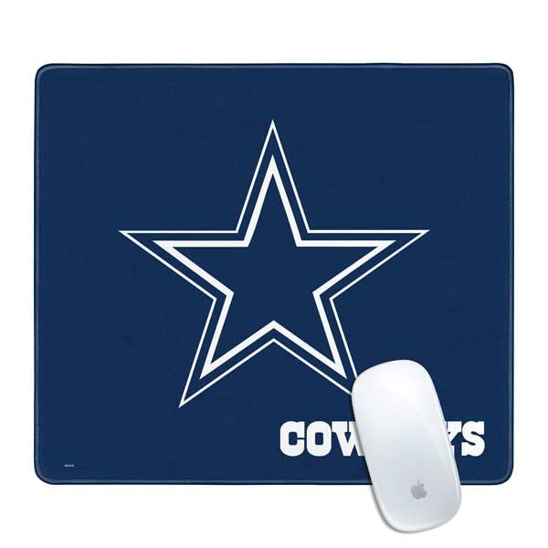 Skinit Small Gaming Mouse Pad - Officially Licensed NFL Dallas Cowboys Distressed Design | Non-Slip Rubber Base, Stitched Edges & Waterproof Surface | Perfect for PC Gaming, Office Work & Home Desk Setup