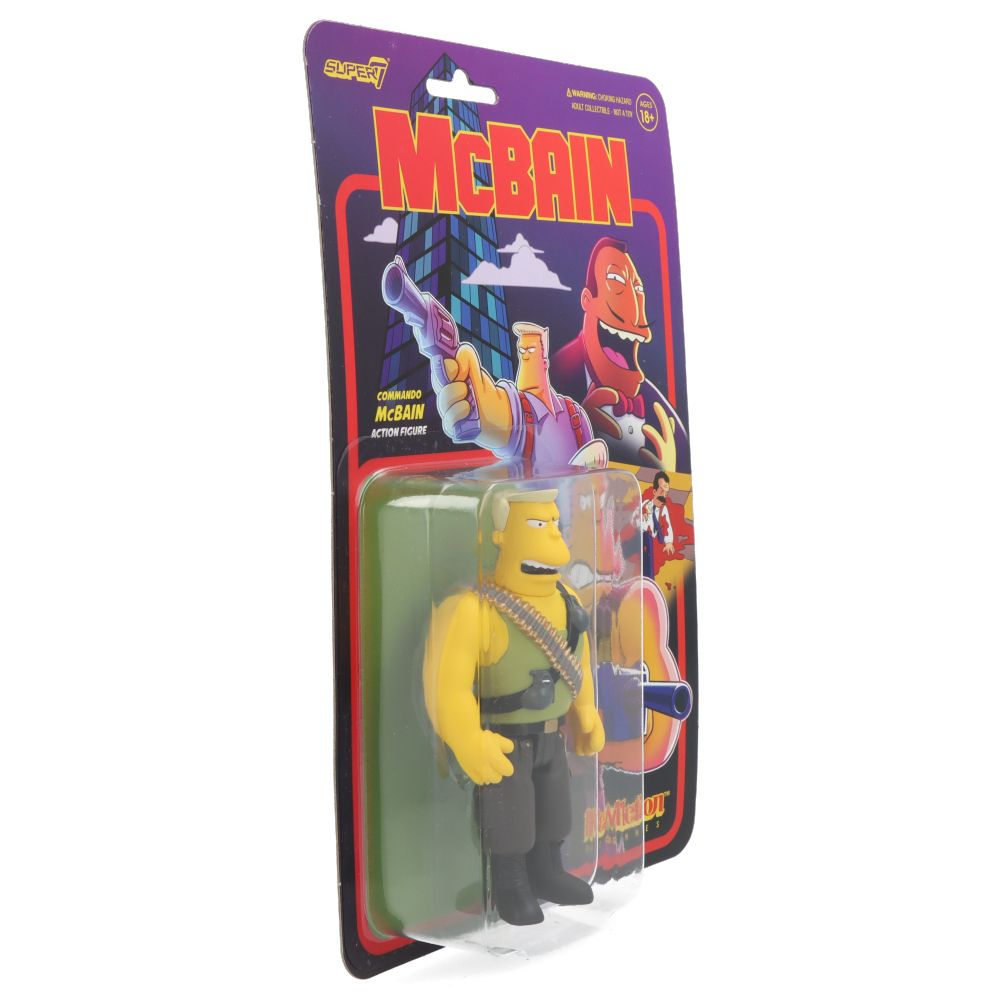 Commando McBain Action Figure - The Simpsons Collectible Toy for Fans | Perfect for Display, Gifts, and The Simpsons Memorabilia Collections