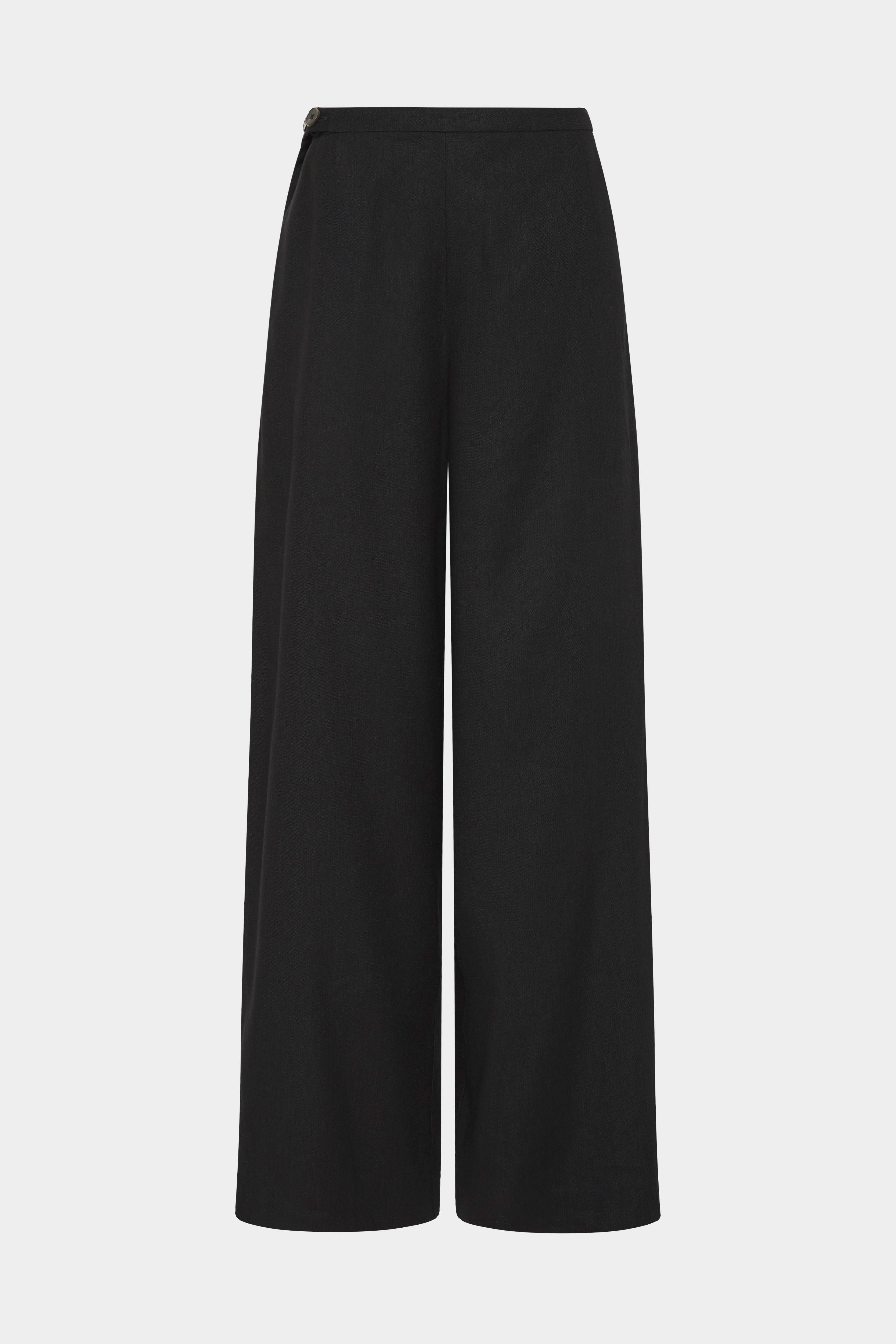 Dorian Wide Leg Pants for Women - High Waisted Flowy Palazzo Trousers - Comfortable Stretchy Lounge Pants for Work, Yoga & Casual Wear