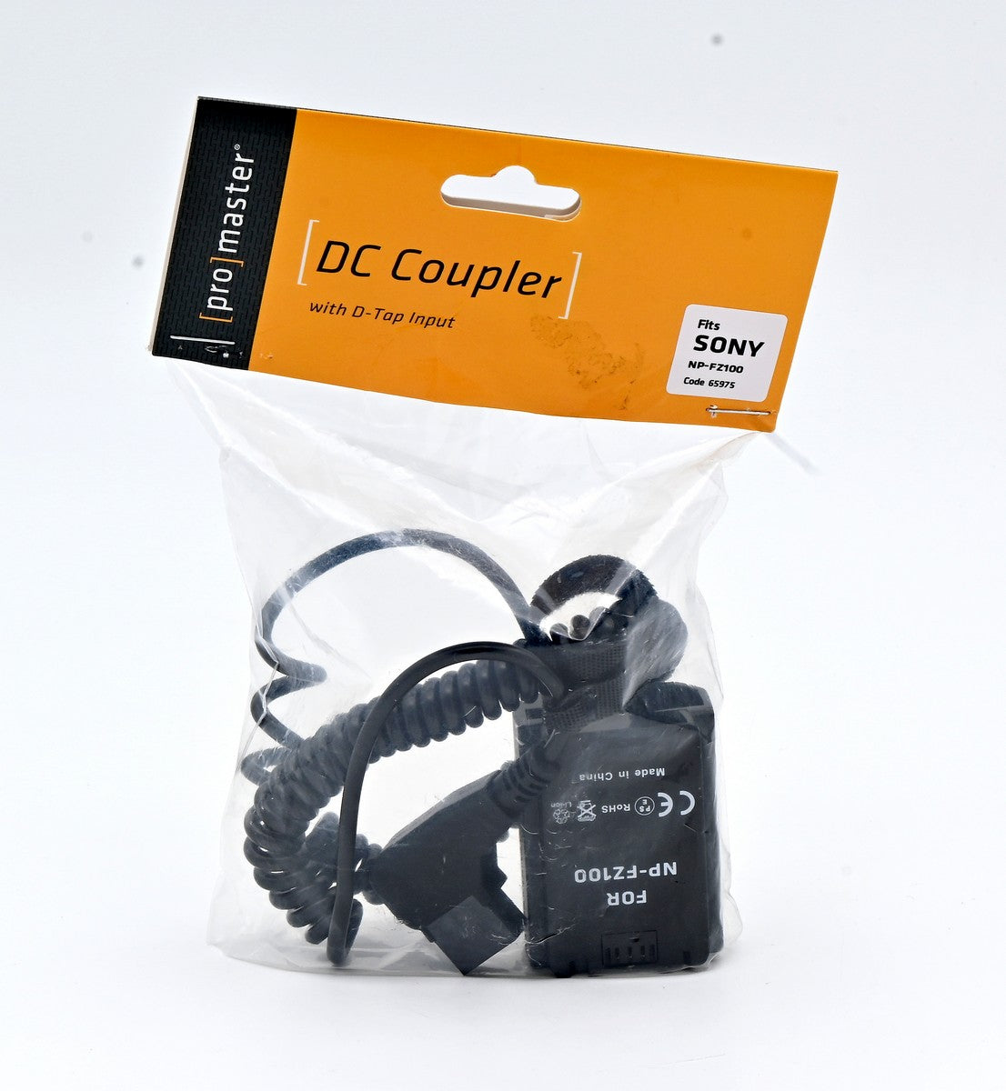 Open Box ProMaster DC Coupler with D-Tap for Sony NP-FZ100 Battery - Perfect for Sony Mirrorless Cameras, Video Recording & On-Location Shooting