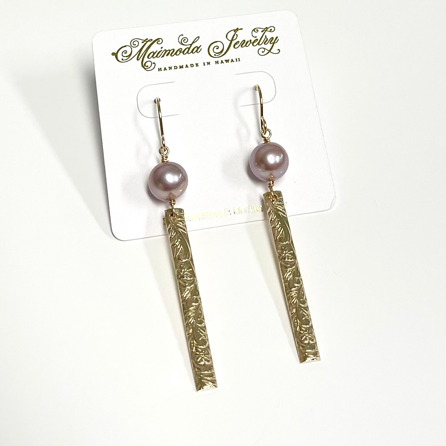 E610 Pink Pearl Earrings for Women - Elegant Melia Pearl Stud Earrings for Daily Wear, Parties & Gifts