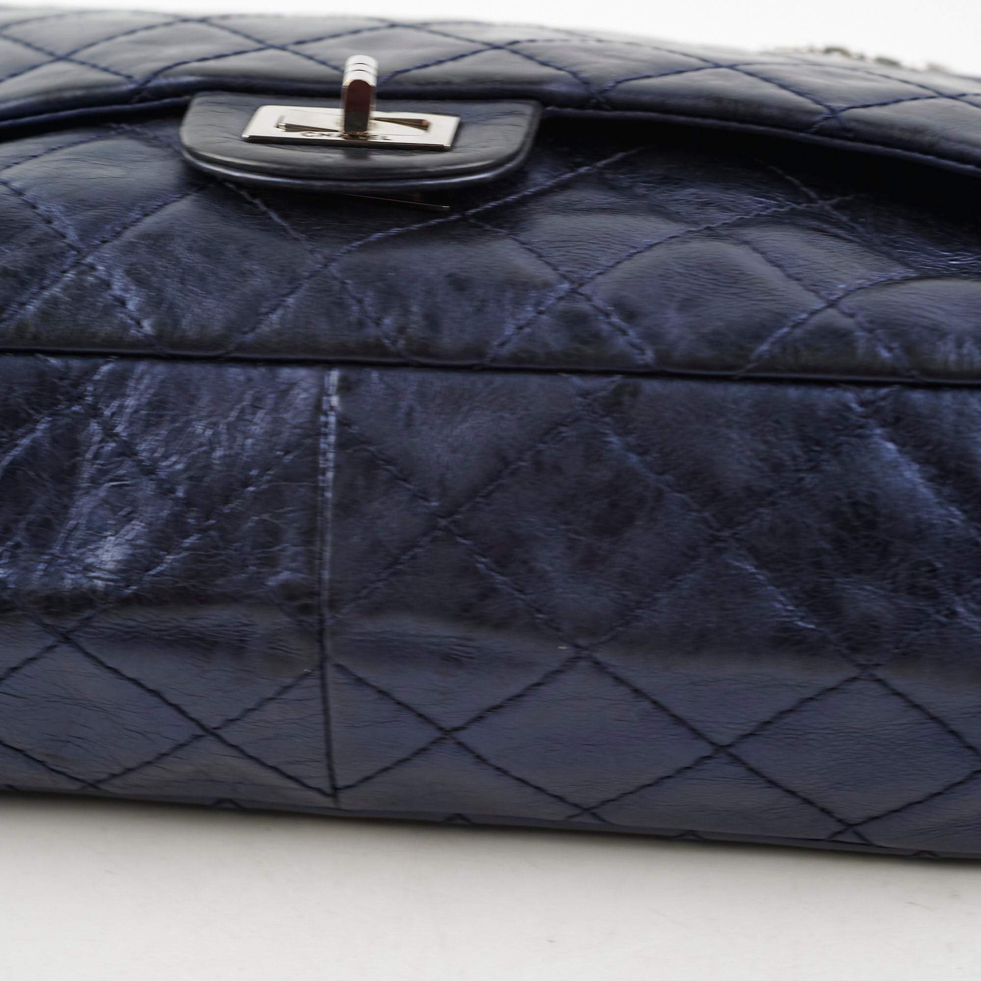 Chanel Reissue 226 Handbag in Metallic Blue - Classic Flap Bag Series 12 | Luxury Leather Shoulder Bag for Women | Perfect for Evening Events, Date Nights & Special Occasions