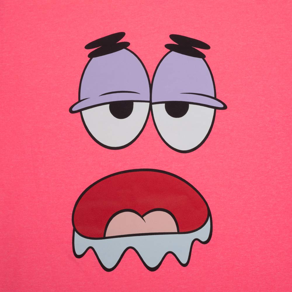 Men's Pink Spongebob Squarepants Patrick Star Graphic T-Shirt - Soft Cotton Cartoon Character Tee for Casual Wear & Funny Gifts