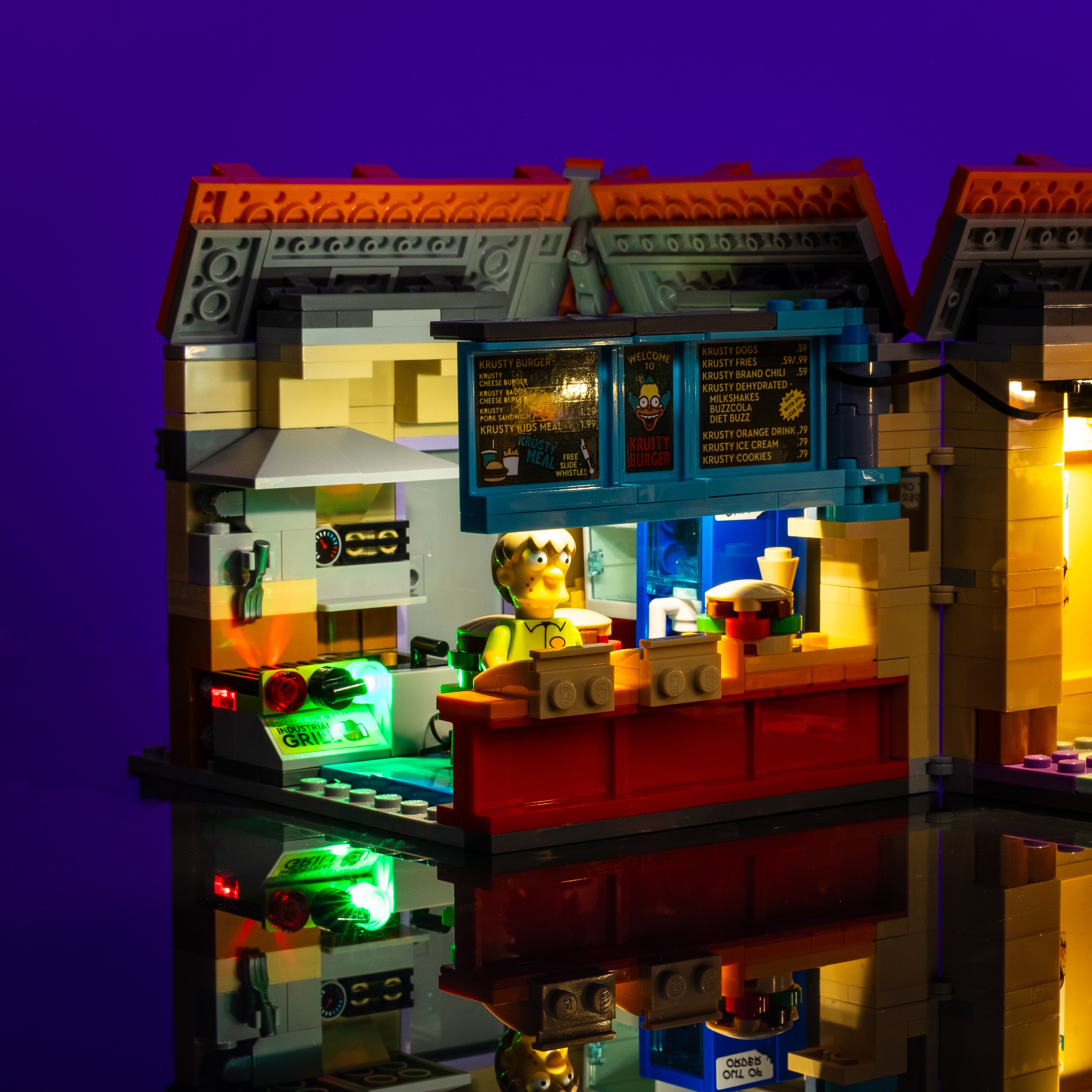 LEGO® The Simpsons™ Krusty Burger #10352 Light Kit - DIY Building Blocks Lighting Set for Home Decoration & Display - Perfect for LEGO Fans and Collectors