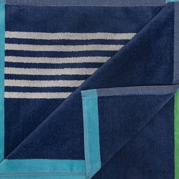 Premium Oversized 2-Piece Beach Towel Set - Soft Quick-Dry Sand-Free Towels for Pool, Boat & Beach | Perfect for Swimming, Sunbathing & Water Sports