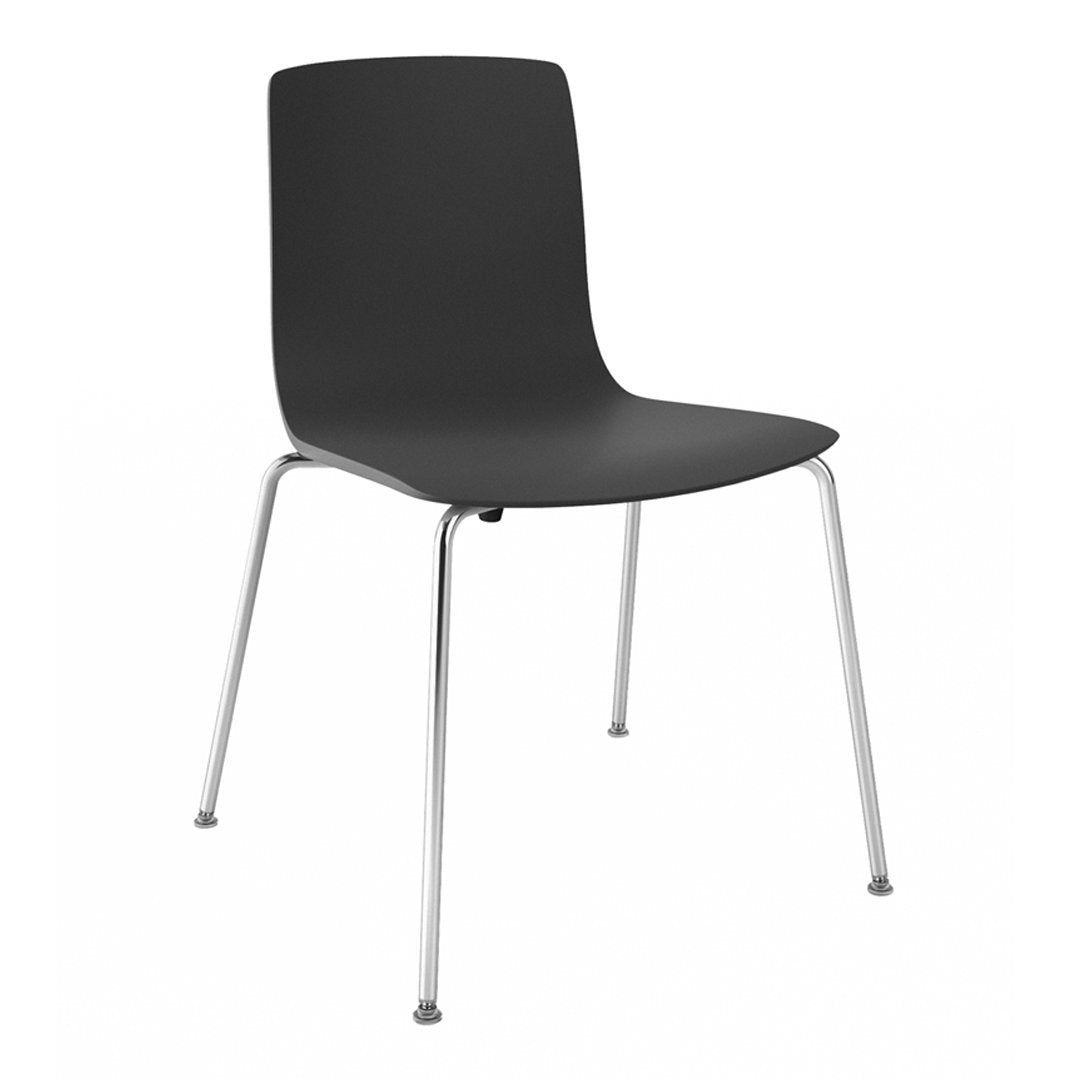 Aava Stackable Chair with Steel Base - Durable & Space-Saving for Office, Restaurant, and Event Seating
