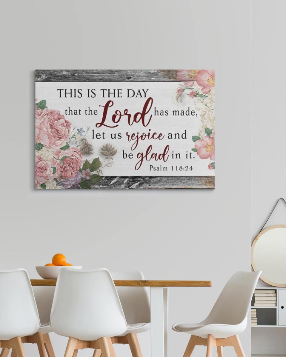 Jesus Wall Art - 'This Is The Day The Lord Has Made' Inspirational Christian Canvas Print for Home & Church Decor | Meaningful Religious Gift Idea