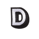 3D Alphabet Letter D - Small Size for DIY Crafts, Home Decor, Scrapbooking & Kids Learning Activities