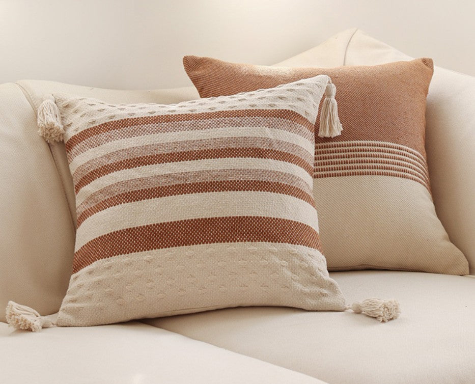 Stylish Geometric Pattern Decorative Sofa Pillows for Bedroom & Living Room - Soft Square Pillow Covers for Couch, Sofa, and Home Decor - Perfect for Cozy Nights and Modern Interior Design