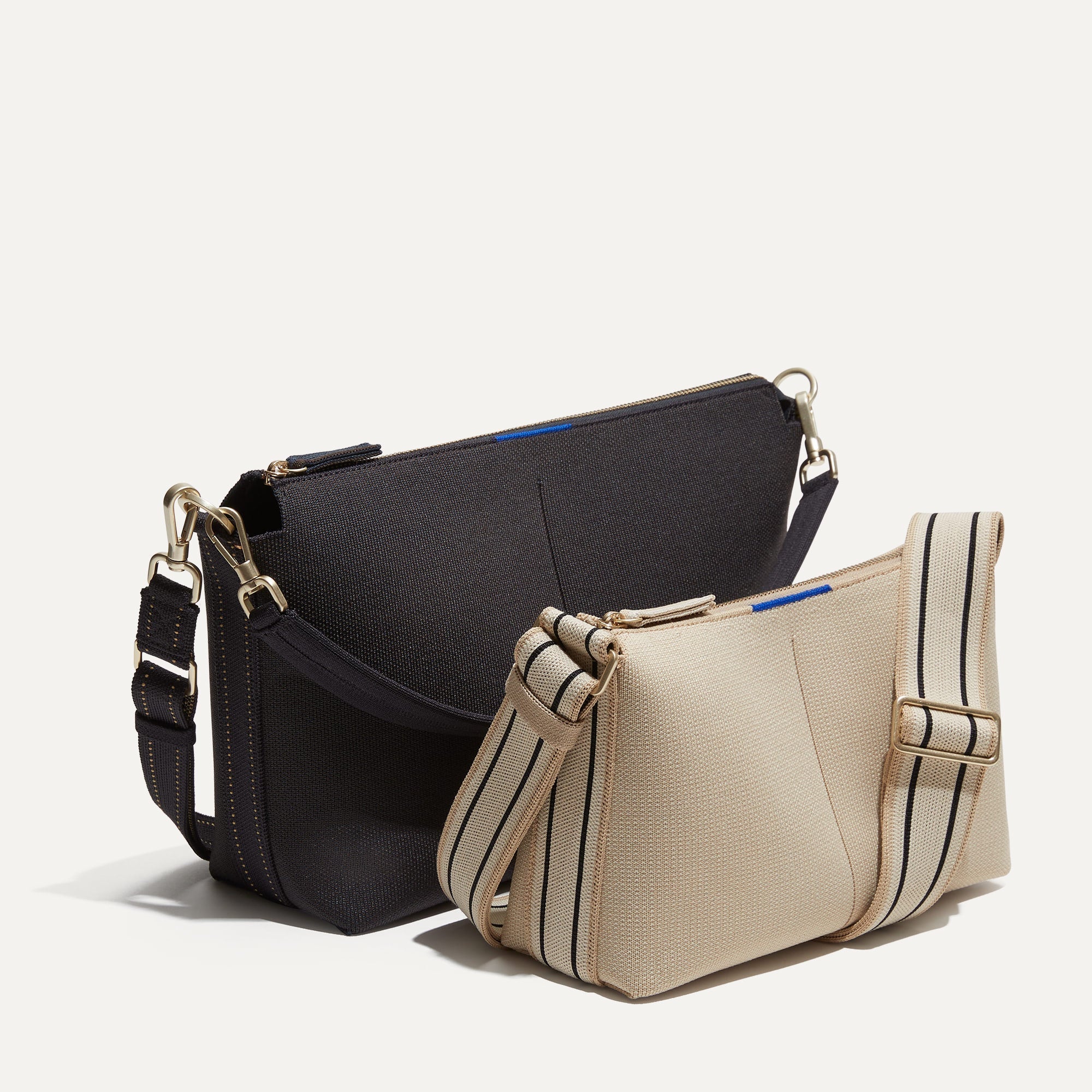 Stylish Black and Ivory Striped Crossbody Bag for Women - Perfect for Everyday Use, Travel, and Shopping