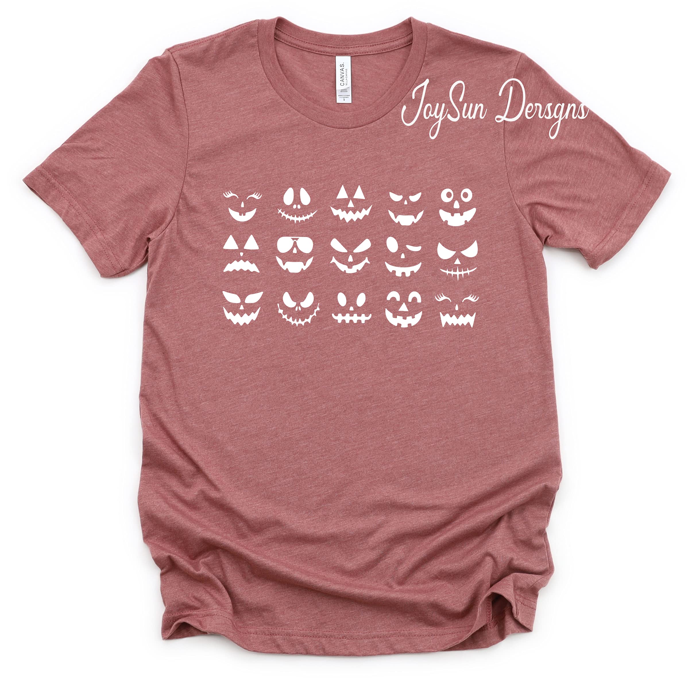 Halloween T-Shirt for Family - Spooky Pumpkin Face Design for Halloween Parties & Costume Events | Fun Matching Outfits for Trick or Treating