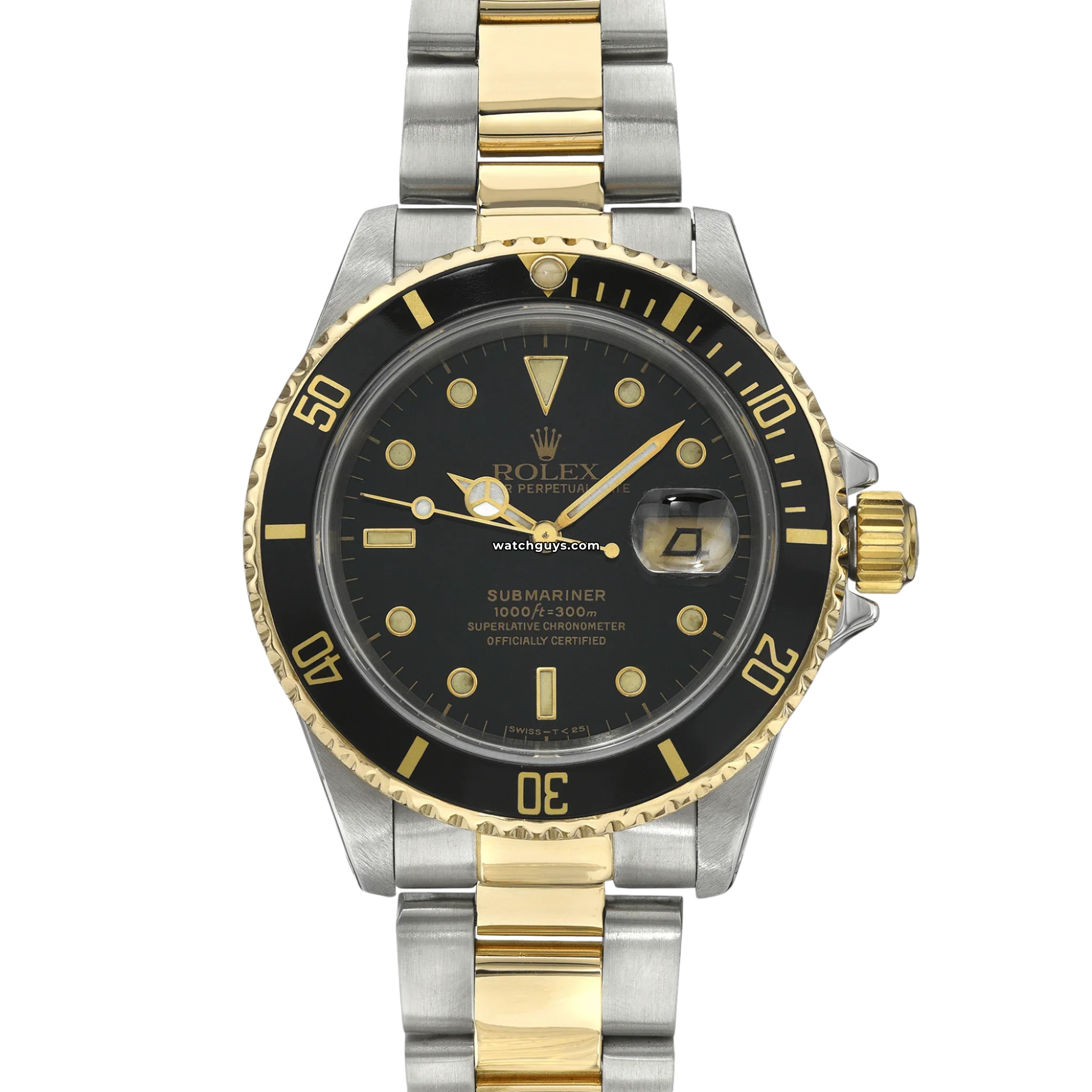 Rolex Submariner 16613 Black Men's Luxury Dive Watch - Waterproof Swiss Automatic for Diving, Swimming & Formal Occasions