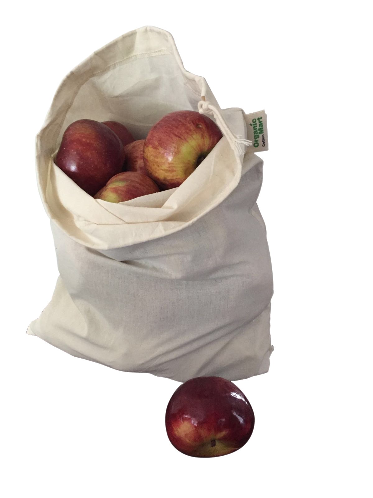 Organic Cotton Reusable Grocery Bags for Produce - Small 8