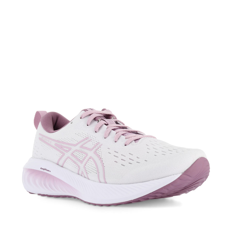 ASICS GEL-EXCITE 10 Running Shoes for Men - Lightweight Cushioned White/Light Ube Sneakers for Jogging, Gym & Daily Wear