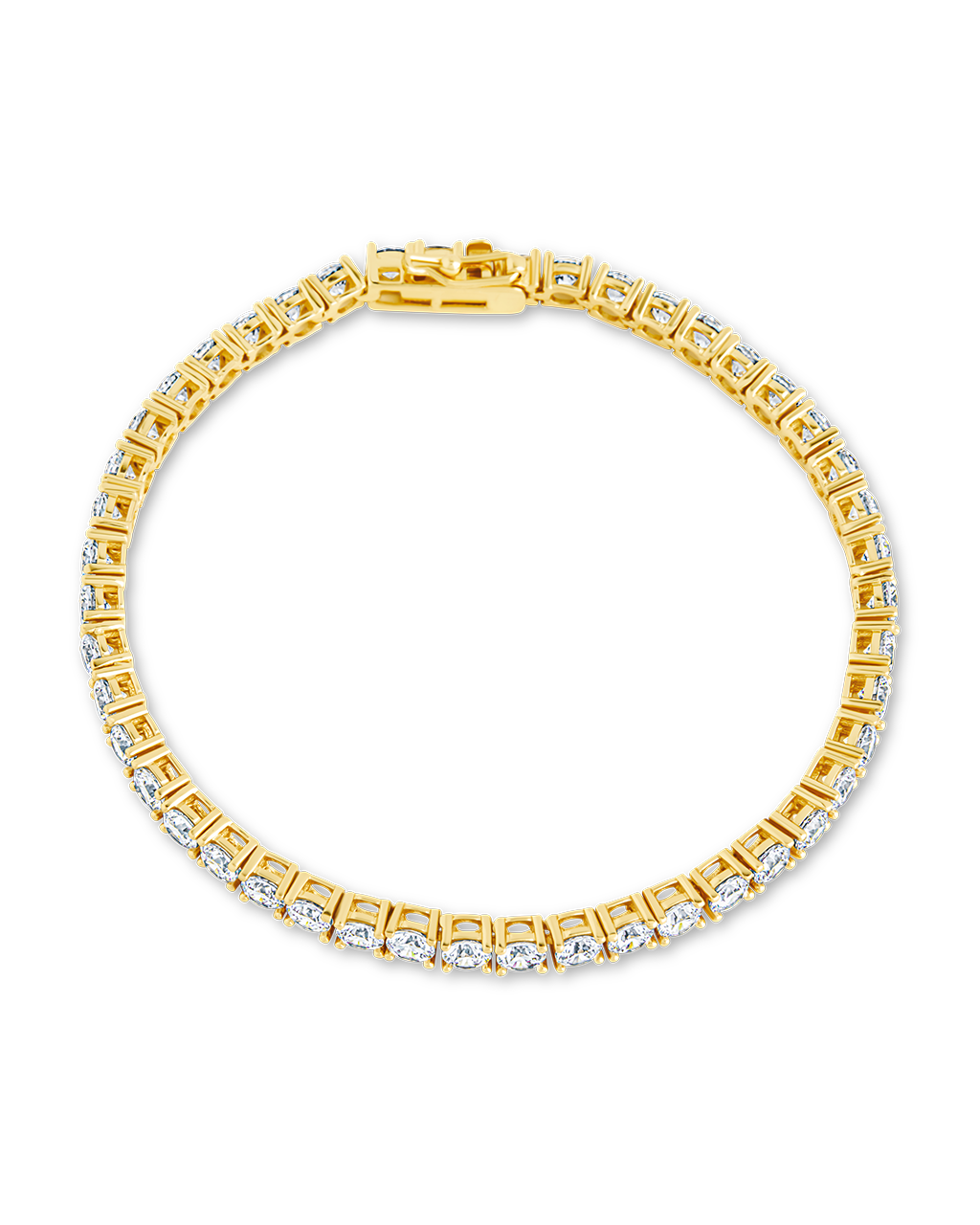 14K Gold Plated CZ Tennis Bracelet for Women - Elegant Cubic Zirconia Wedding, Anniversary & Party Jewelry Gift - Perfect for Evening Dinners, Date Nights & Special Occasions