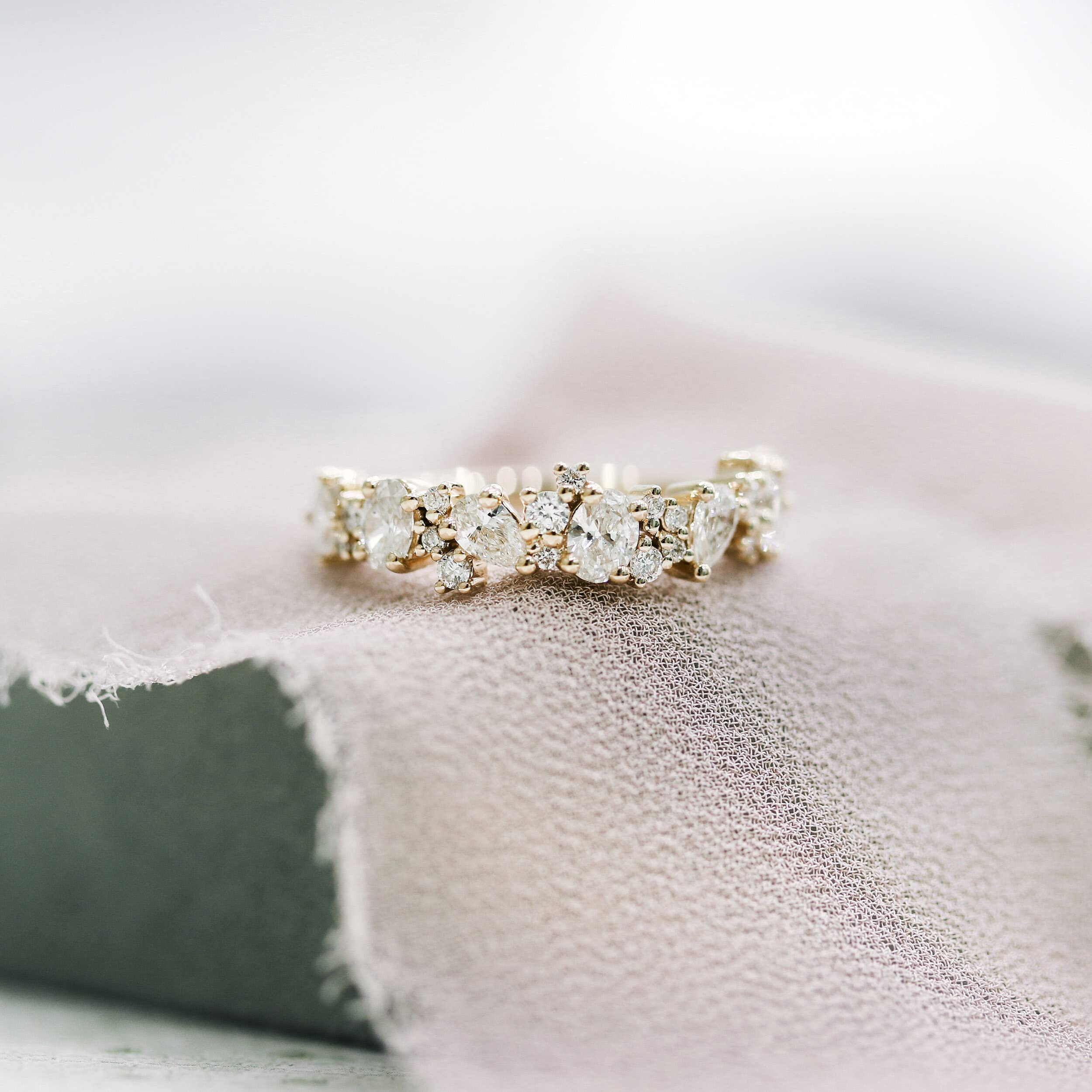 1.50Ct Multi-Shape Moissanite Eternity Ring for Women - 14K White Gold Wedding, Anniversary & Promise Ring - Claw Set Classic Band for Bridal, Engagement & Special Occasions