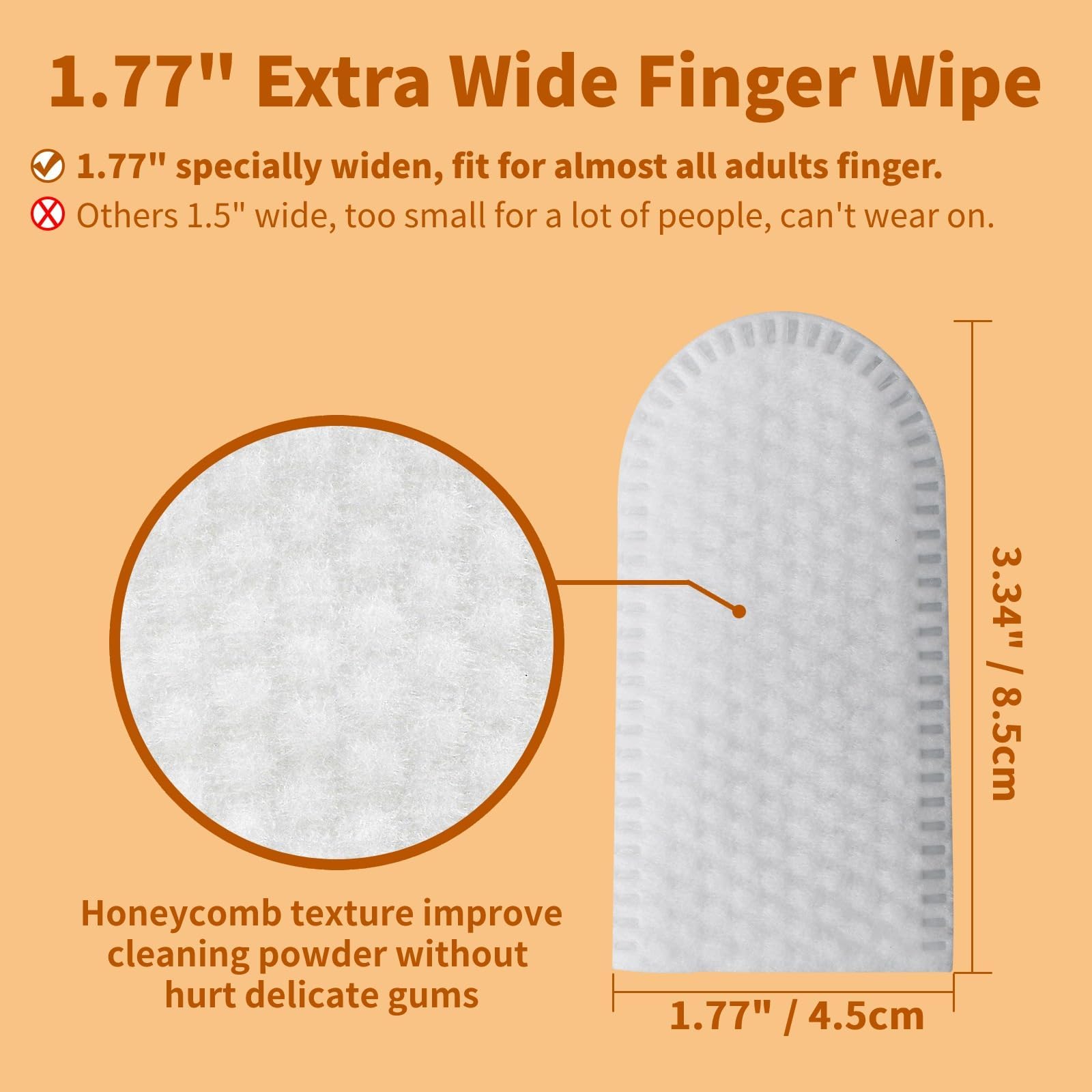 50Pcs Biodegradable Dog Teeth Cleaning Finger Wipes - Natural Dental Care for Cats & Dogs | Freshen Breath, Reduce Plaque & Prevent Tartar | Perfect for Daily Oral Hygiene & Travel Pet Care