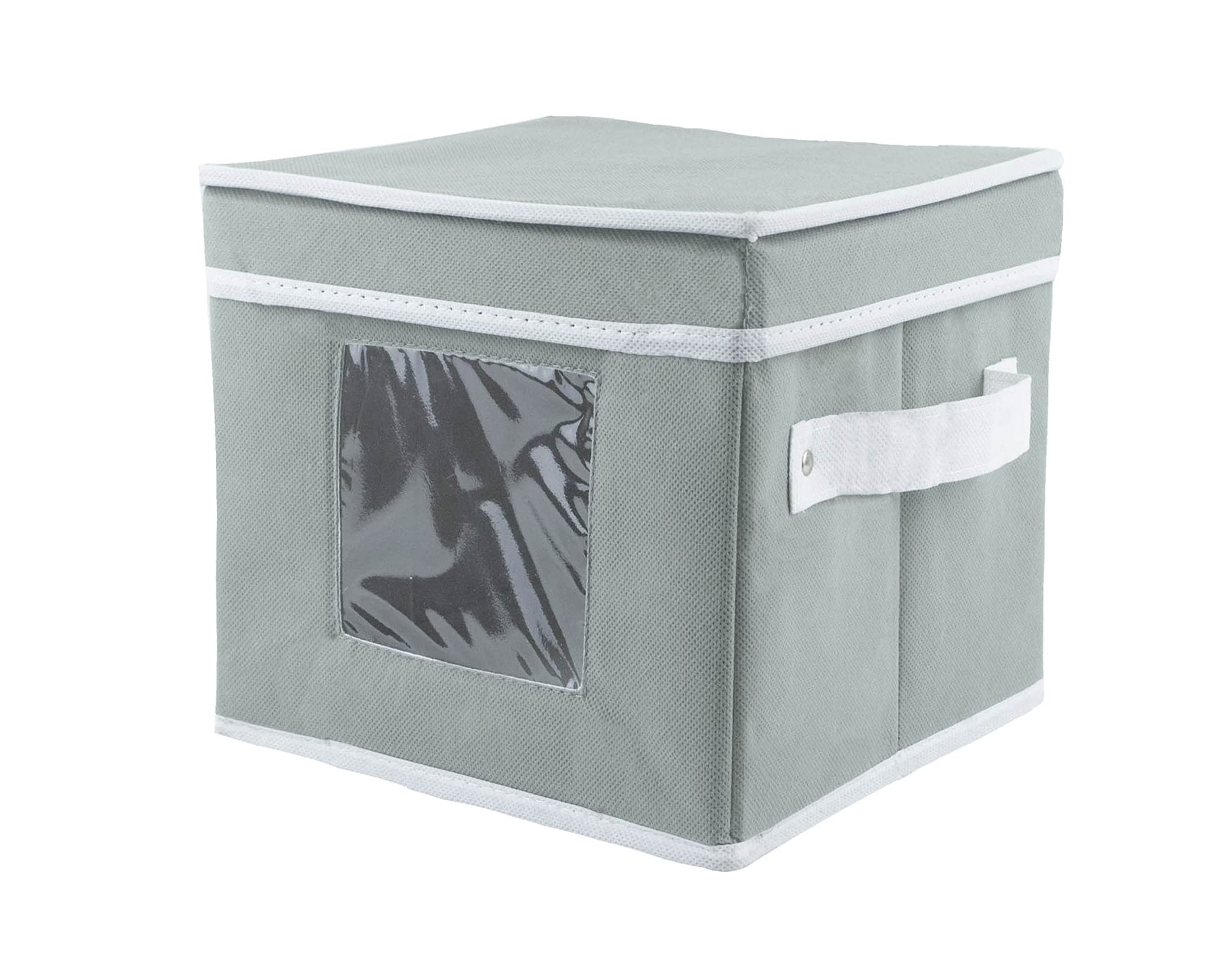 DII Kitchen Dish Storage Container Set - 6-Piece Gray Dessert Plates for Party, Picnic & Home Dining | Stackable & Durable Tableware