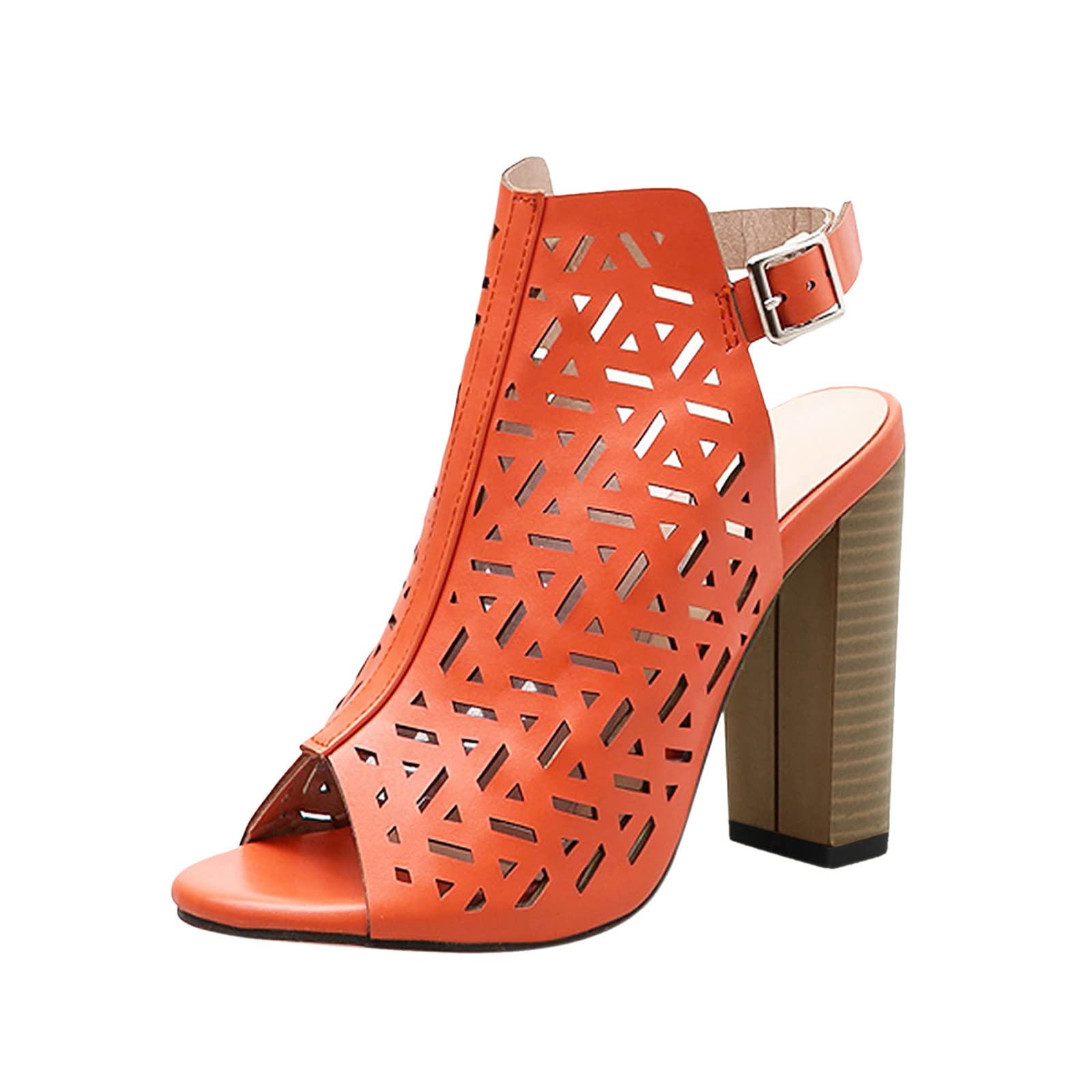 **Women's Hollow Heel Open Toe Sandals - Fashion Rainbow Platform Shoes for Ladies - Perfect for Casual Wear, Summer Outfits, and Beach Vacations**