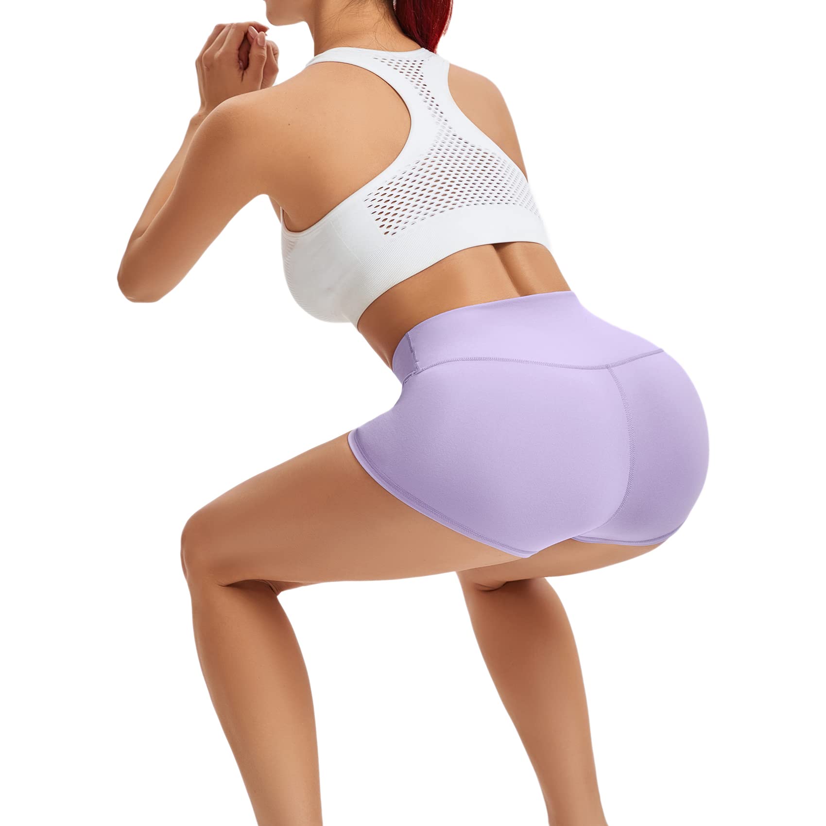 LXNMGO High Waist Yoga Shorts for Women - 2