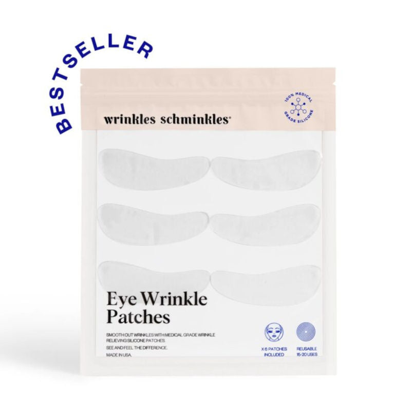 Wrinkles Schminkles Eye Wrinkle Patches - 3 Pairs | Anti-Aging Under Eye Treatment for Dark Circles & Fine Lines | Perfect for Nighttime Skincare Routine & Special Occasions