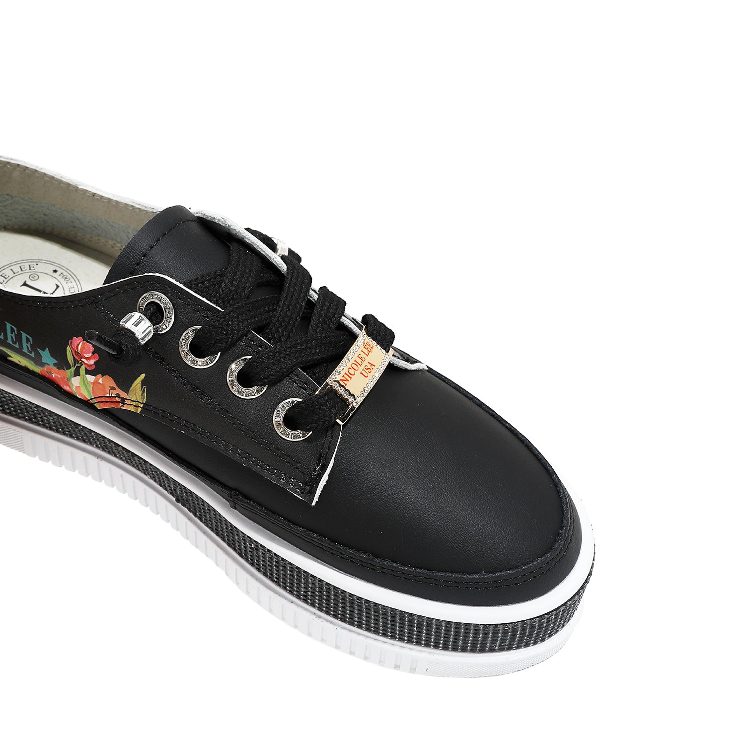 BLING Platform Leather Sneakers for Women - Fashion High Top Chunky Shoes for Casual Wear & Street Style