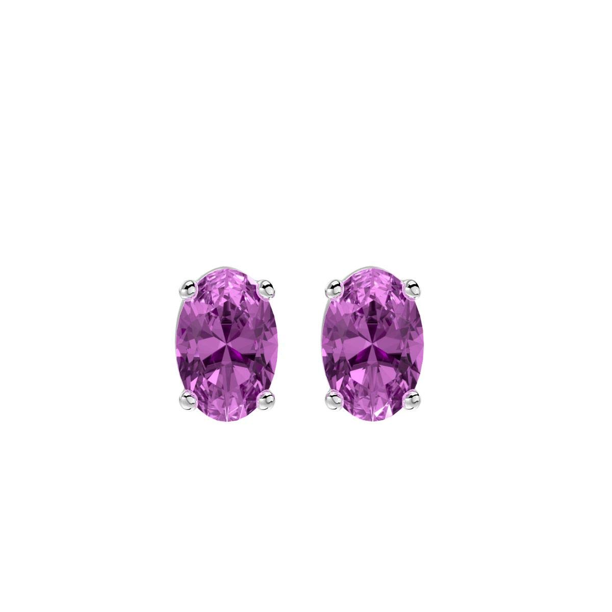 2/3 Carat Oval Stud Earrings for Women - 14k Gold Push Back Birthstone Jewelry | Elegant Gemstone Earrings for Everyday Wear, Gift & Special Occasions | by VVS Gems