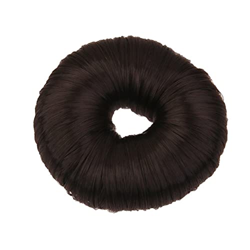 Shivarth Hair Bun Maker - Fashionable Polyester Hair Doughnut for Women & Girls (2-Pack, Black) | Perfect for Updos, Ponytails & Everyday Hairstyles