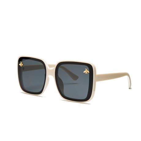 UKKD Polarized Square Sunglasses for Men - UV400 Protection, Retro Bee Fashion Box Design - Perfect for Driving, Outdoor Sports & Fashion Accessories
