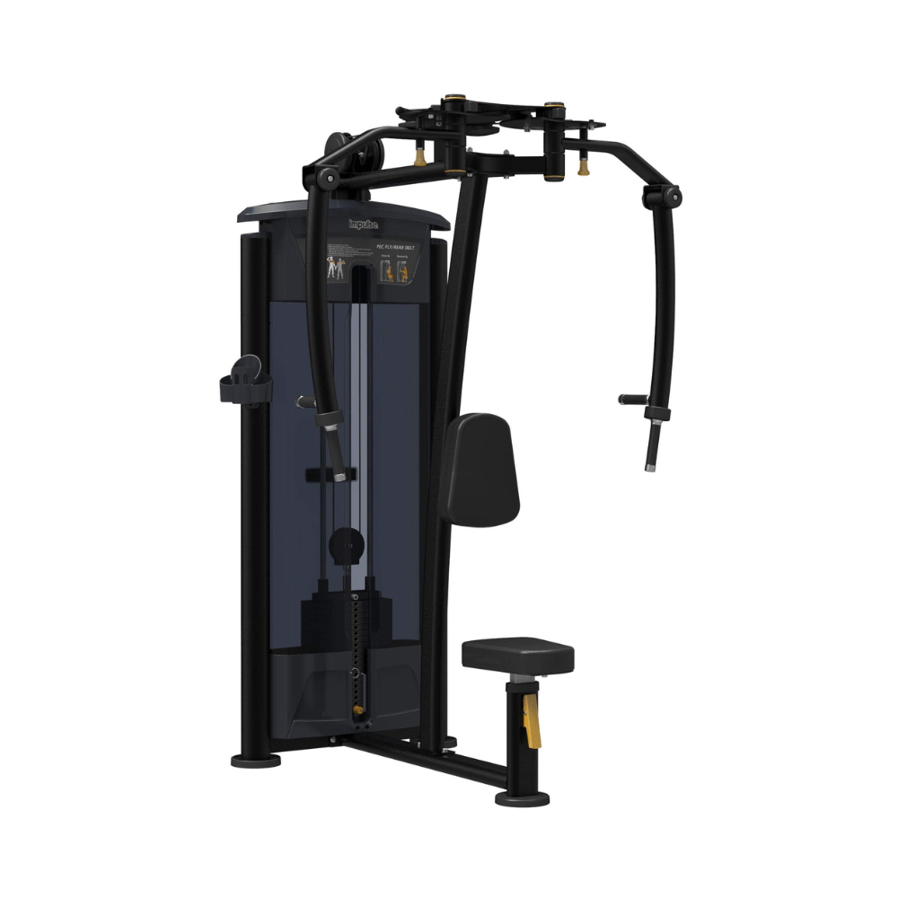 Impulse Pec Fly and Rear Delt Machine - 235lb Weight Stack for Home Gym Strength Training - Perfect for Chest and Shoulder Workouts