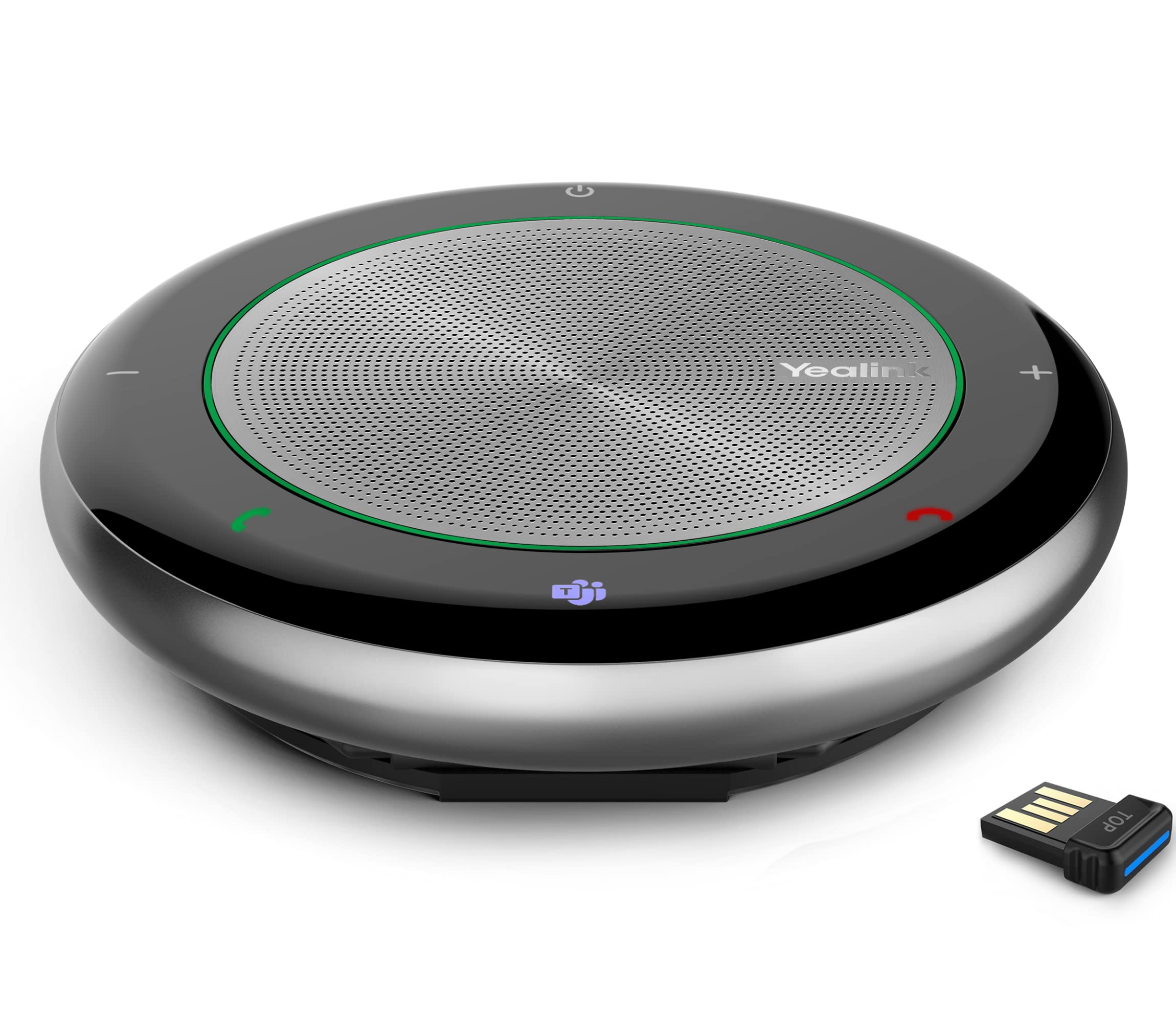 Yealink CP700 Teams Certified Wireless Bluetooth Speakerphone - Full Duplex Microphone with 360° Voice Pickup & Noise Reduction for Conference Calls, Home Office Meetings | Ideal for Remote Work, Video Conferencing & Business Presentations