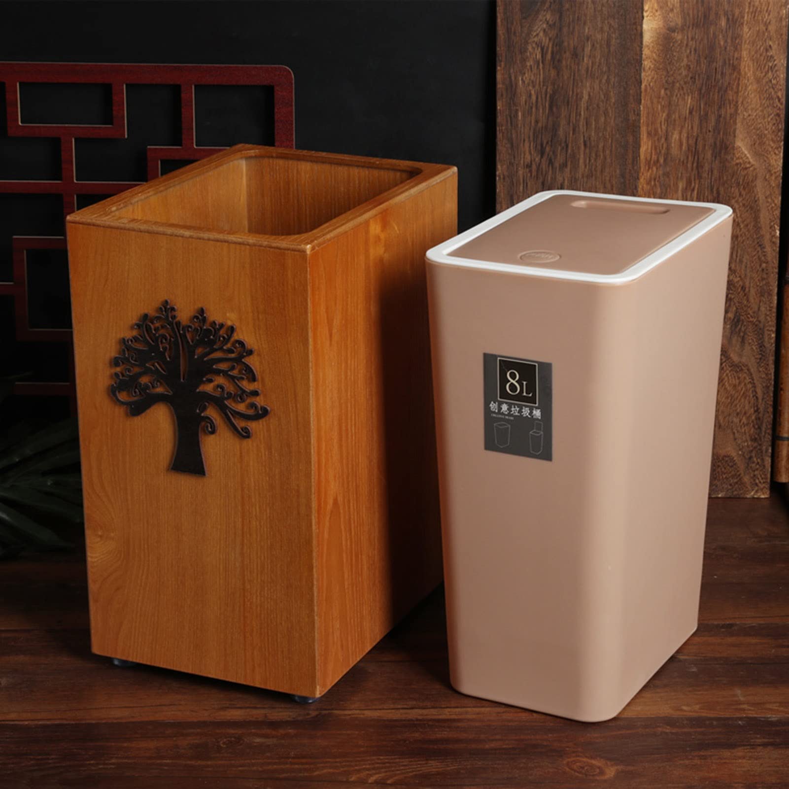 Eco-Friendly Waste Paper Basket - Versatile Plastic Garbage Bin for Living Room, Bathroom, Office & Kitchen | Perfect for Home, Office & Commercial Spaces