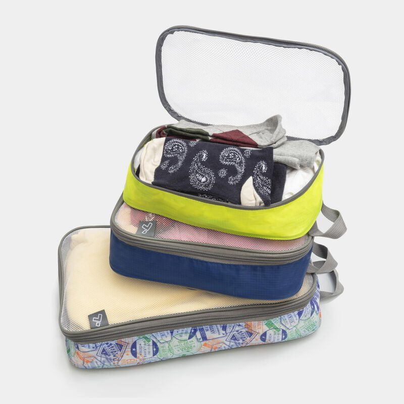 Travelon Set of 3 Lightweight Packing Organizers - Waterproof Travel Storage Bags for Suitcases, Backpacks & Carry-On Luggage - Perfect for Vacation, Business Trips & Weekend Getaways