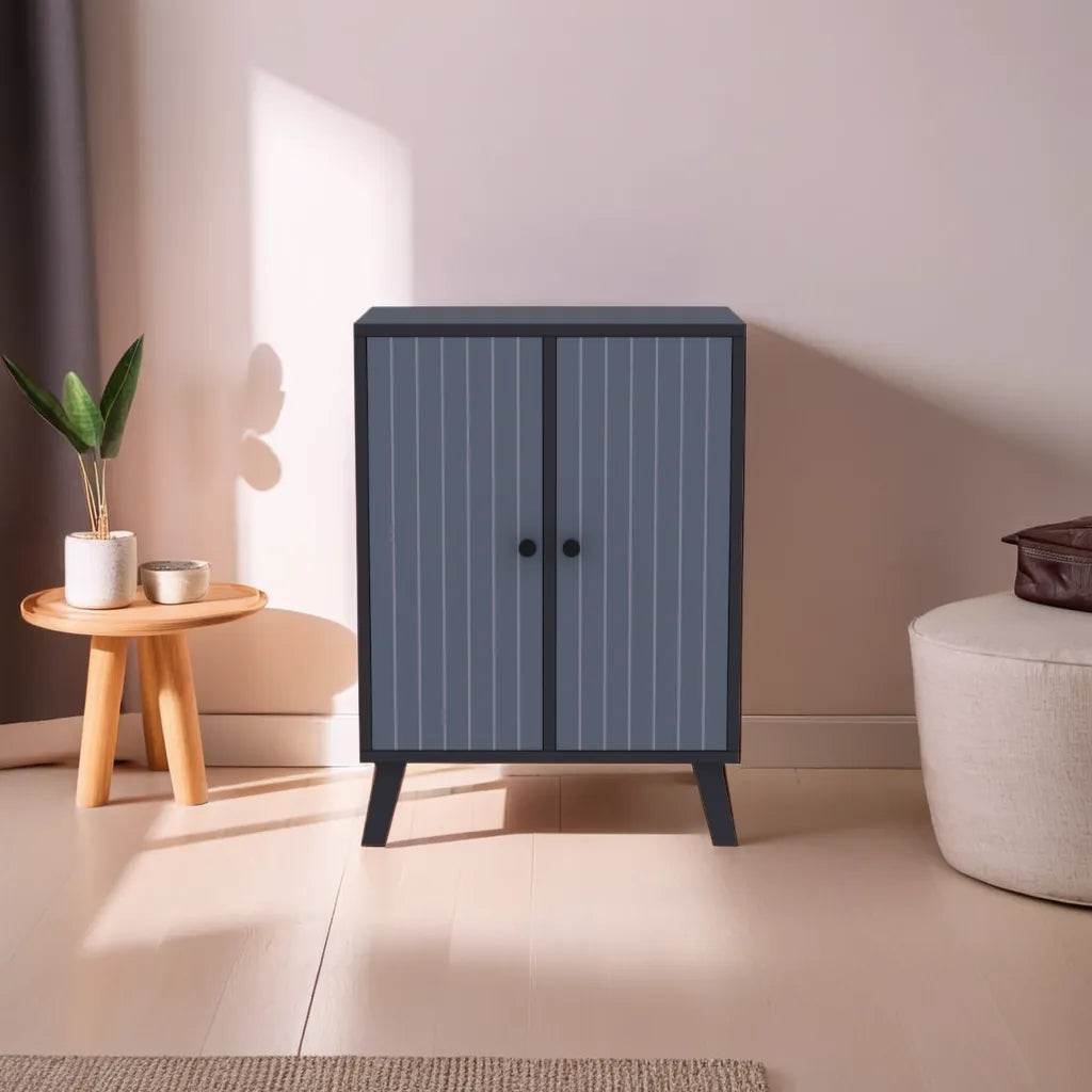 Hester 2 Door Shoe Cabinet - Slim Storage Organizer for Entryway, Hallway & Closet - Space Saving Shoe Rack for Sneakers, Boots & Sandals