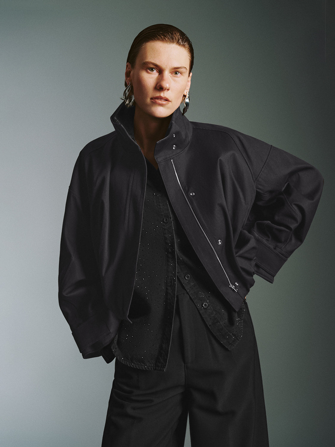 Cropped Zip Up Front Jackets for Women - Stylish Casual Outerwear for Spring & Fall | Perfect for Layering, Streetwear & Everyday Outfits