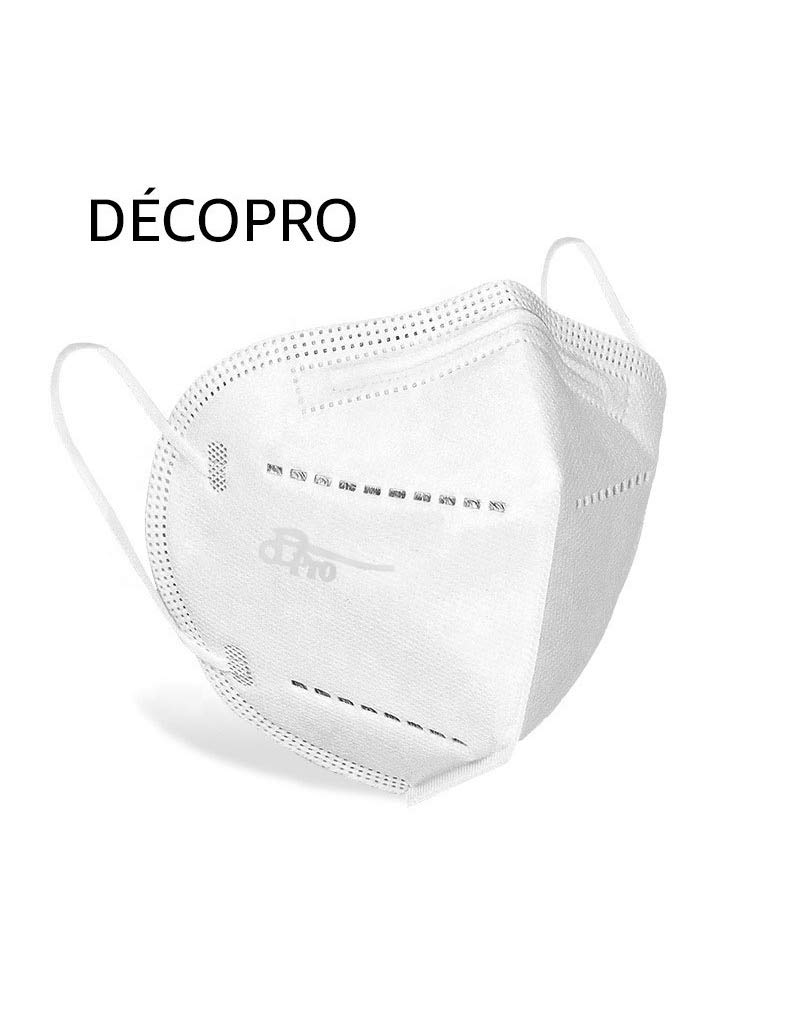100-Pack Disposable Face Masks - 5-Layer Filter Protection for Mouth & Nose Safety | Premium Quality FDA-Approved Masks for Daily Use, Travel & Public Safety | DecoPro Exclusive
