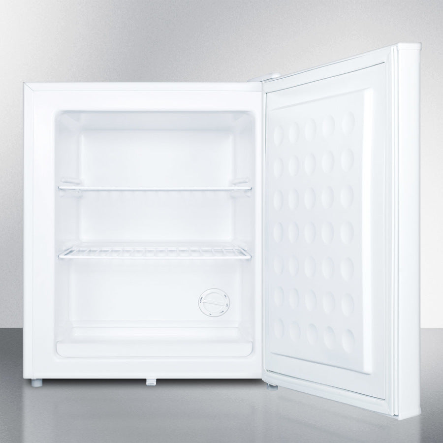 Accucold FS30L7MED Compact All Freezer - 1.1 Cu Ft Energy Efficient Upright Freezer with External Thermometer & Lock for Home, Office, or Dorm Use - Perfect for Storing Frozen Foods, Ice Cream, and Meal Prep