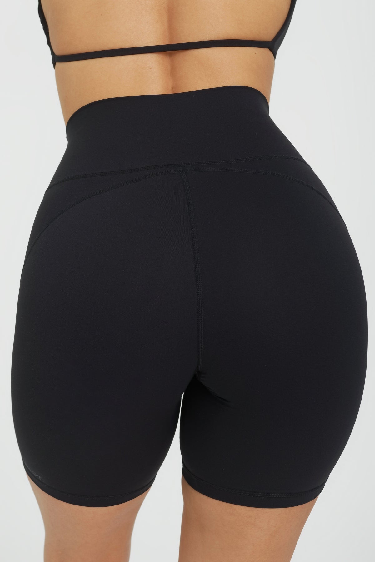 Billi Contour Biker Shorts - High Waisted Black Cycling Shorts for Women | Perfect for Workouts, Yoga & Casual Wear