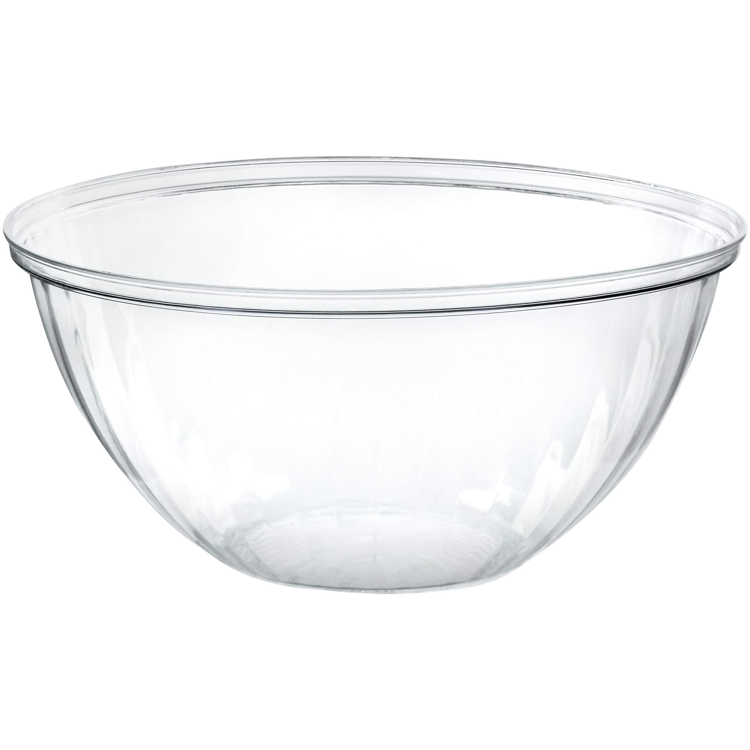 PLASTICPRO 150oz Clear Disposable Plastic Bowls - 4 Pack for Snacks, Salads, Chips & Candy | Perfect for Parties, Picnics & Catering Events