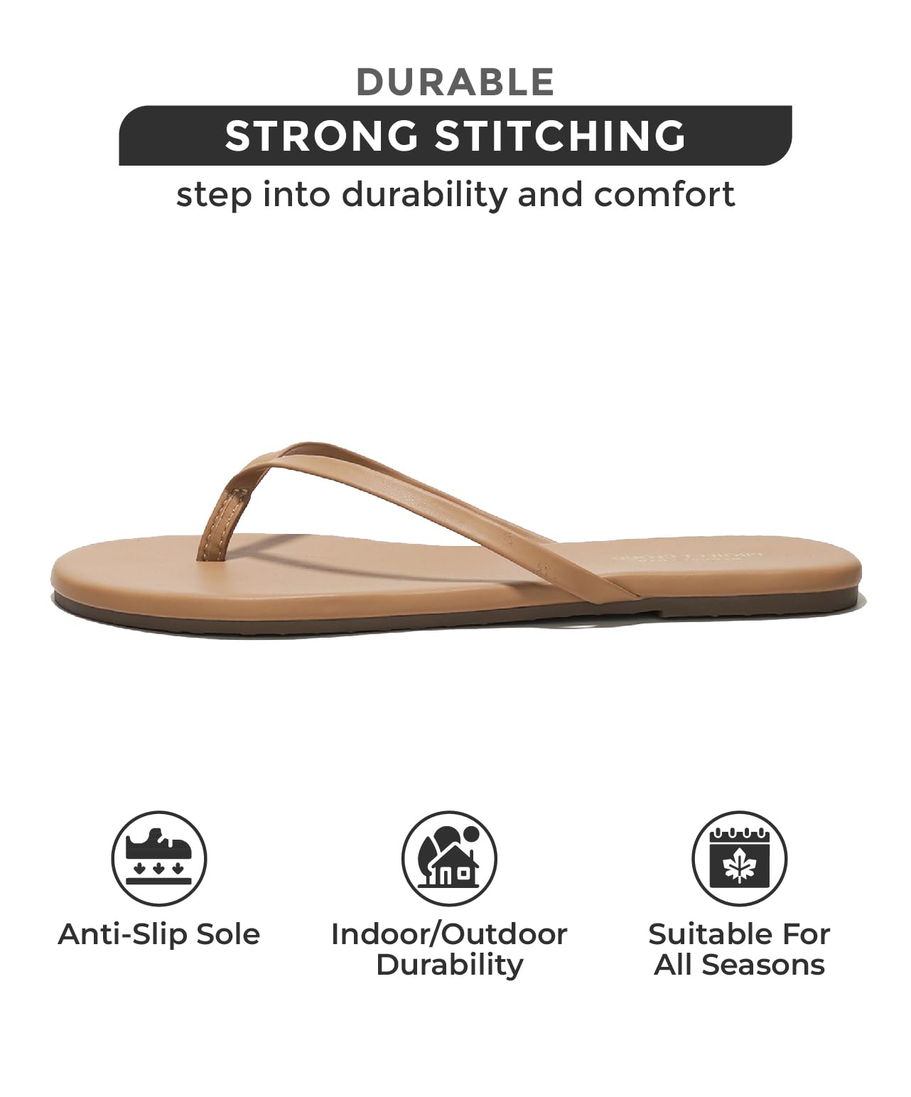 Women's Project Cloud Flip Flops - Memory Foam Comfort Sandals | Vegan Leather Lightweight Summer Slides for Beach & Pool | 2025 Trendy Footwear Essentials
