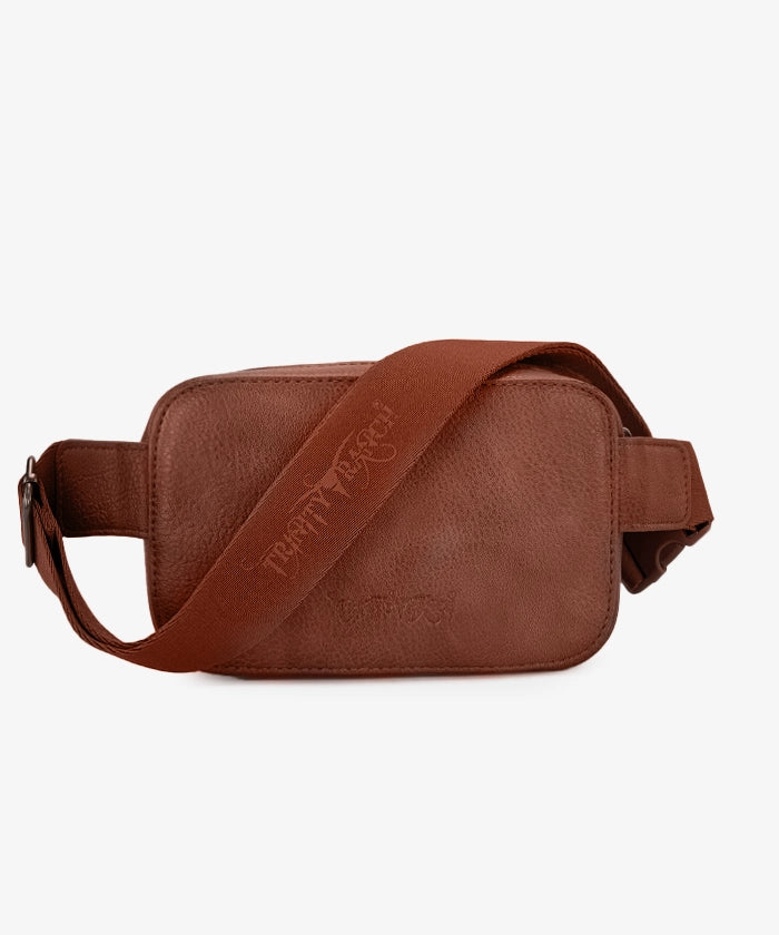 Trinity Ranch Genuine Hair-On Cowhide Fanny Pack - Stylish & Durable Waist Bag for Outdoor Adventures, Travel & Festivals